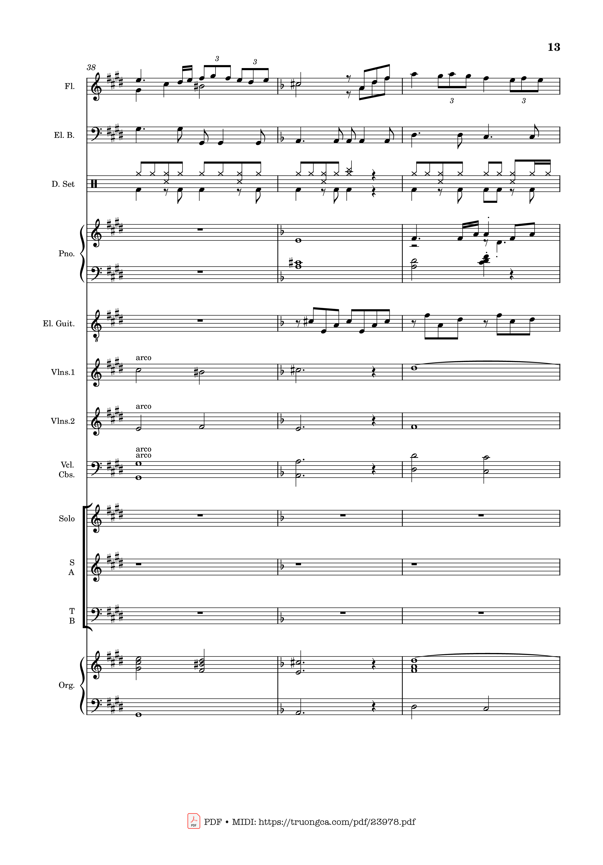 Page 13 of Sheet music PDF MÙA ĐÔNG NĂM ẤY (hợp xướng) - Hoài Đức