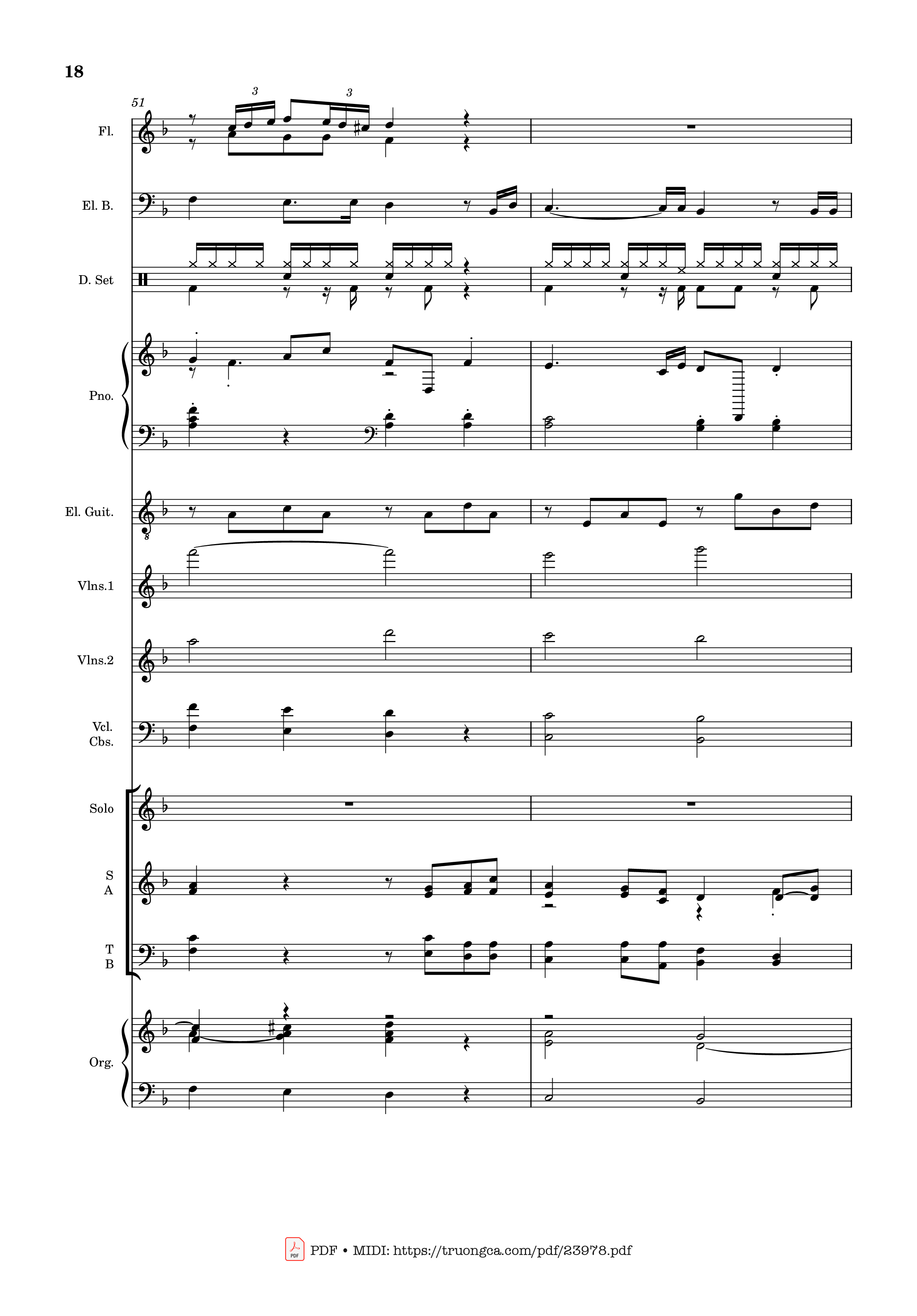 Page 18 of Sheet music PDF MÙA ĐÔNG NĂM ẤY (hợp xướng) - Hoài Đức