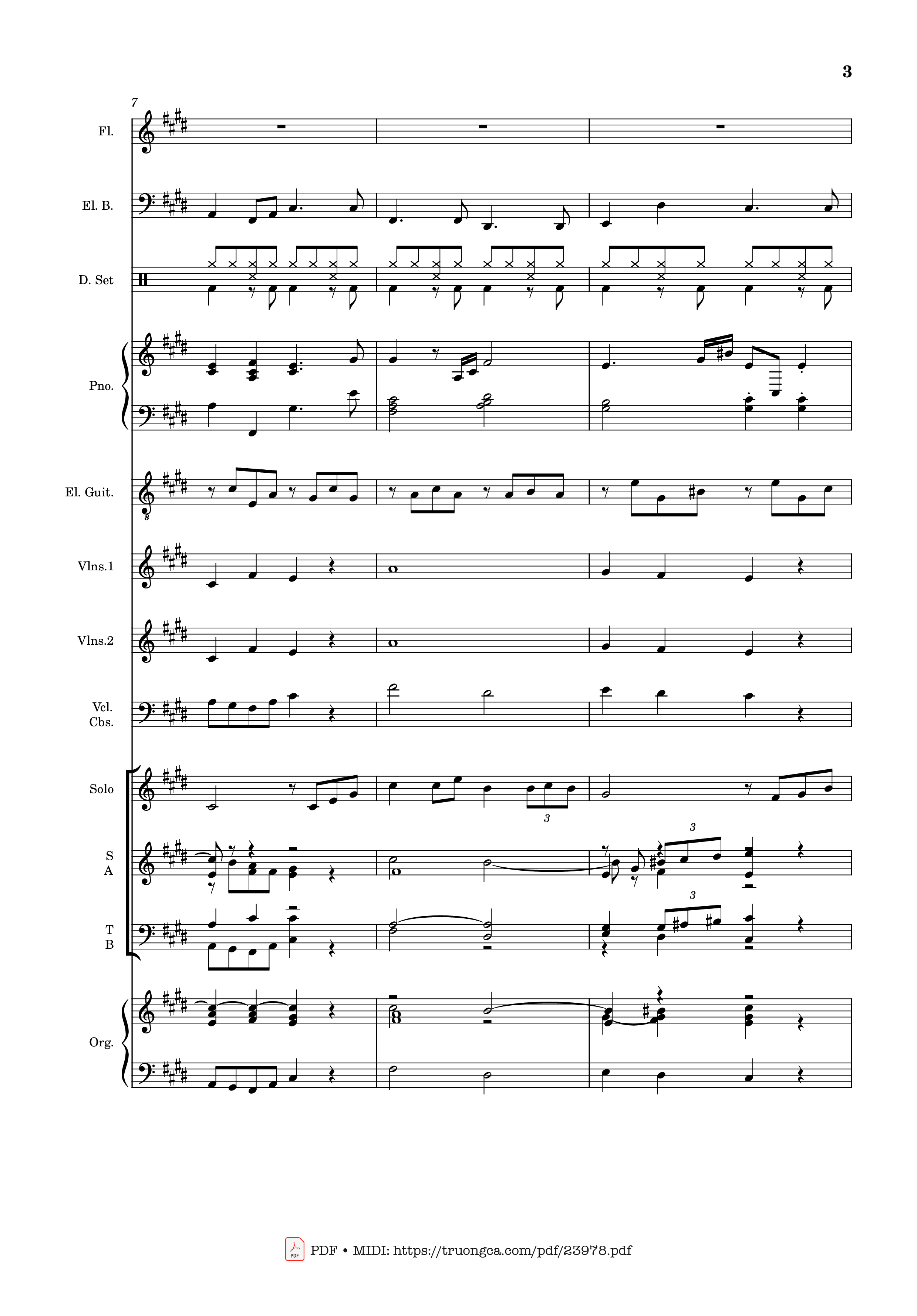 Page 3 of Sheet music PDF MÙA ĐÔNG NĂM ẤY (hợp xướng) - Hoài Đức
