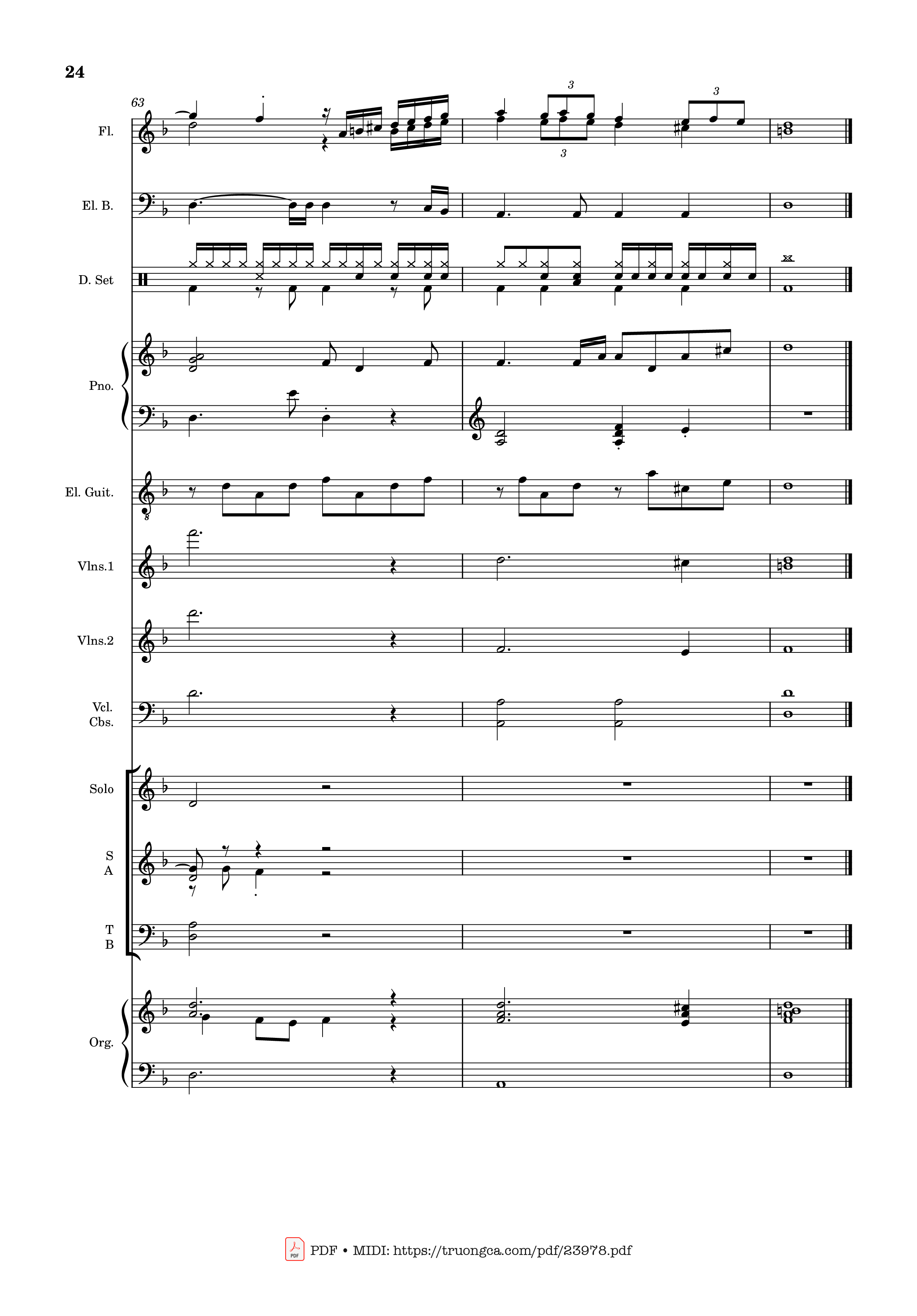 Page 24 of Sheet music PDF MÙA ĐÔNG NĂM ẤY (hợp xướng) - Hoài Đức