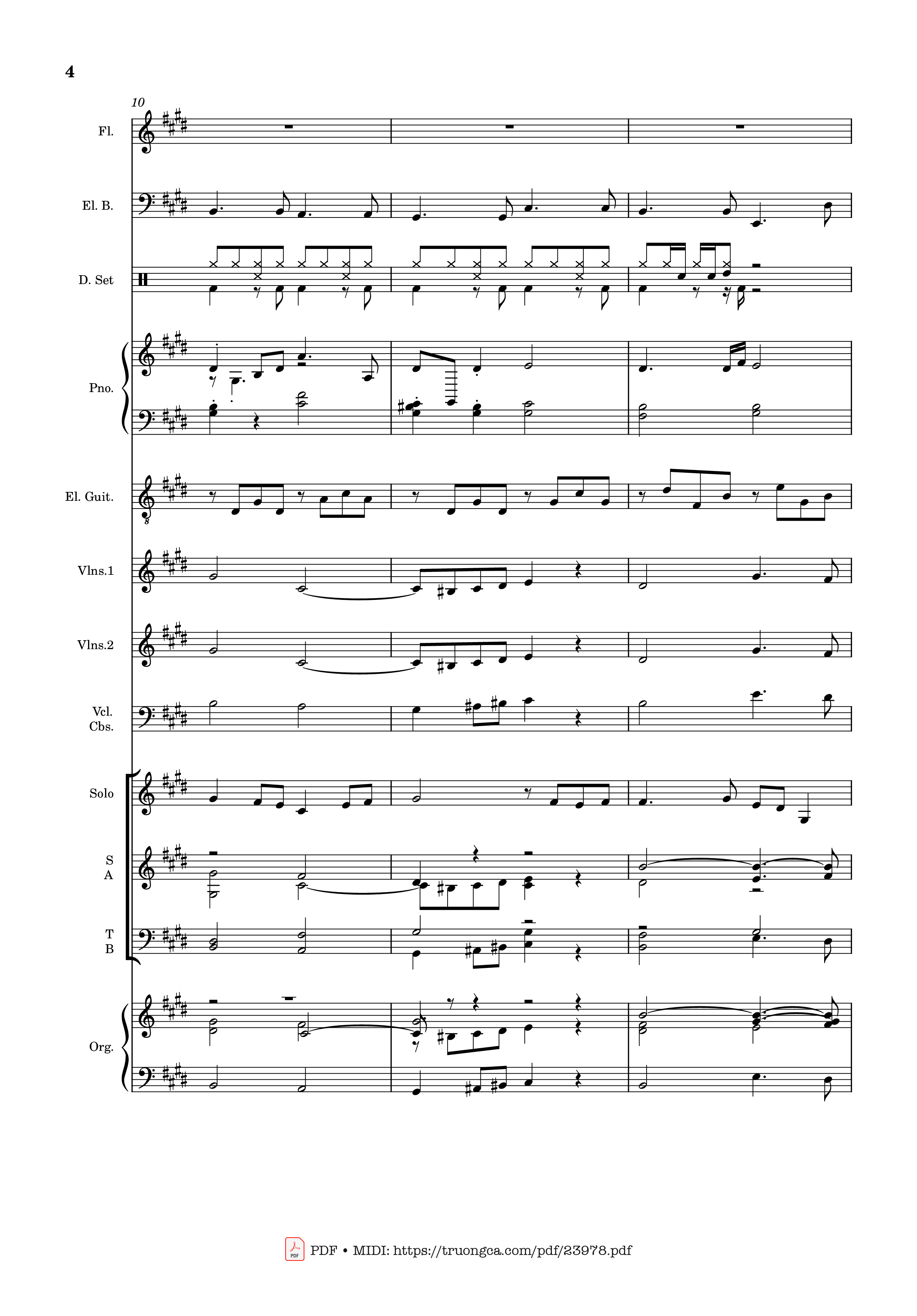 Page 4 of Sheet music PDF MÙA ĐÔNG NĂM ẤY (hợp xướng) - Hoài Đức