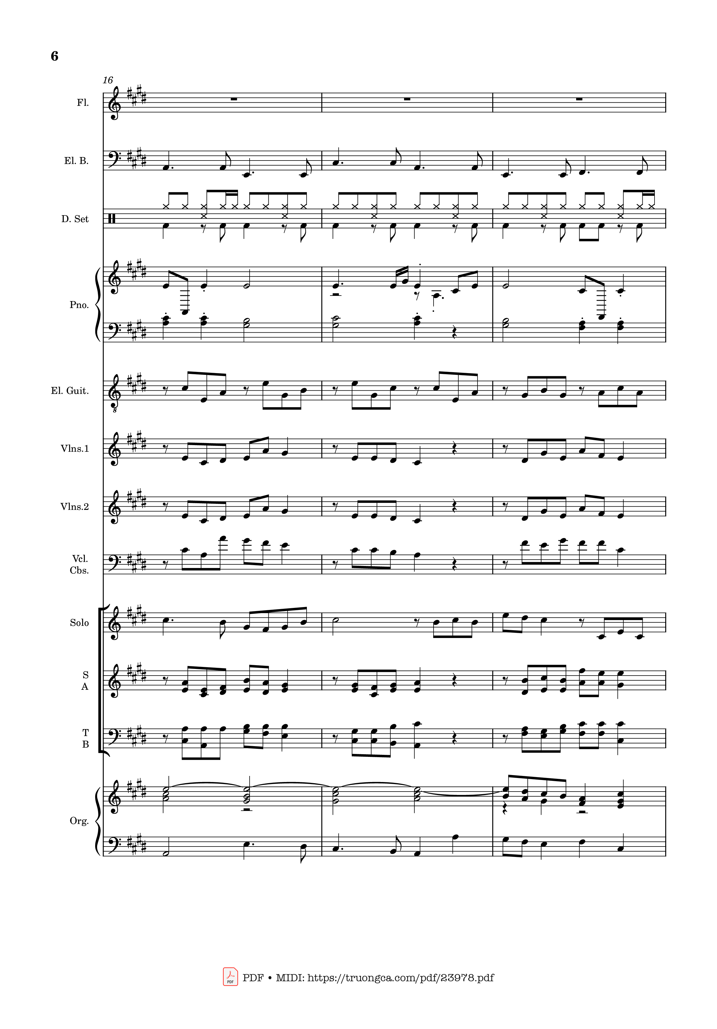 Page 6 of Sheet music PDF MÙA ĐÔNG NĂM ẤY (hợp xướng) - Hoài Đức