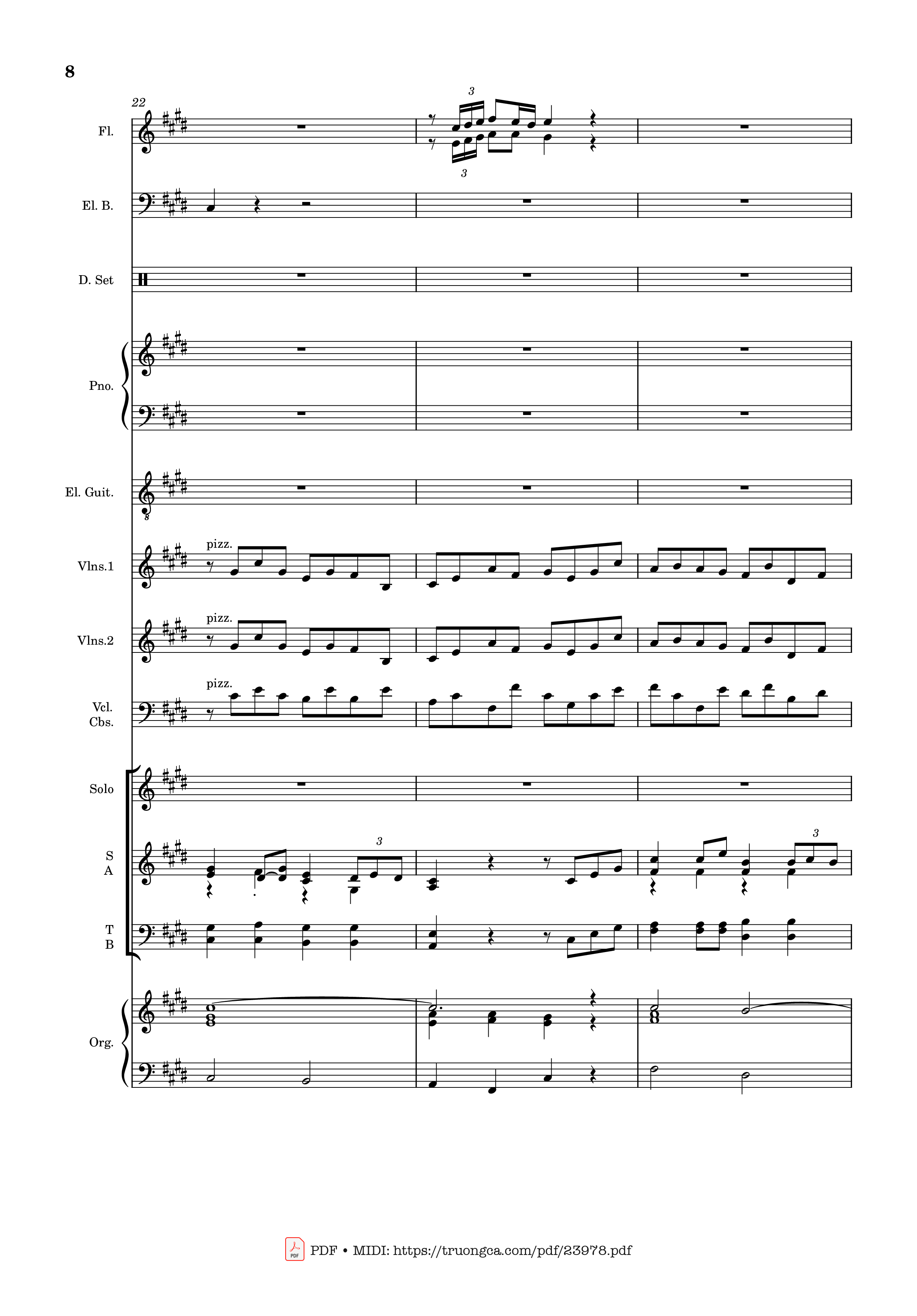 Page 8 of Sheet music PDF MÙA ĐÔNG NĂM ẤY (hợp xướng) - Hoài Đức