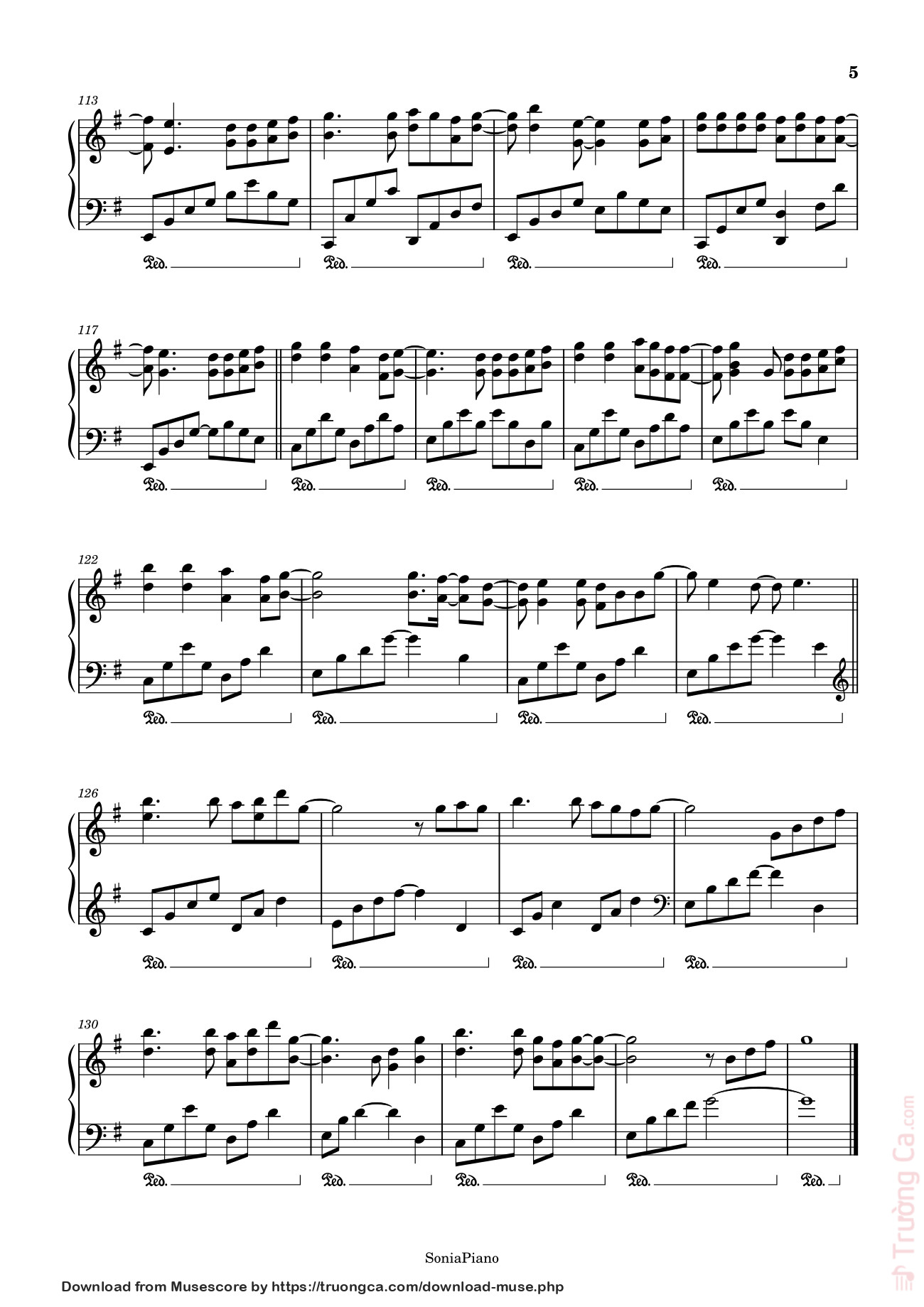 Page 5 of Sheet music PDF Piano Haru Haru Sheet Piano - Full Version