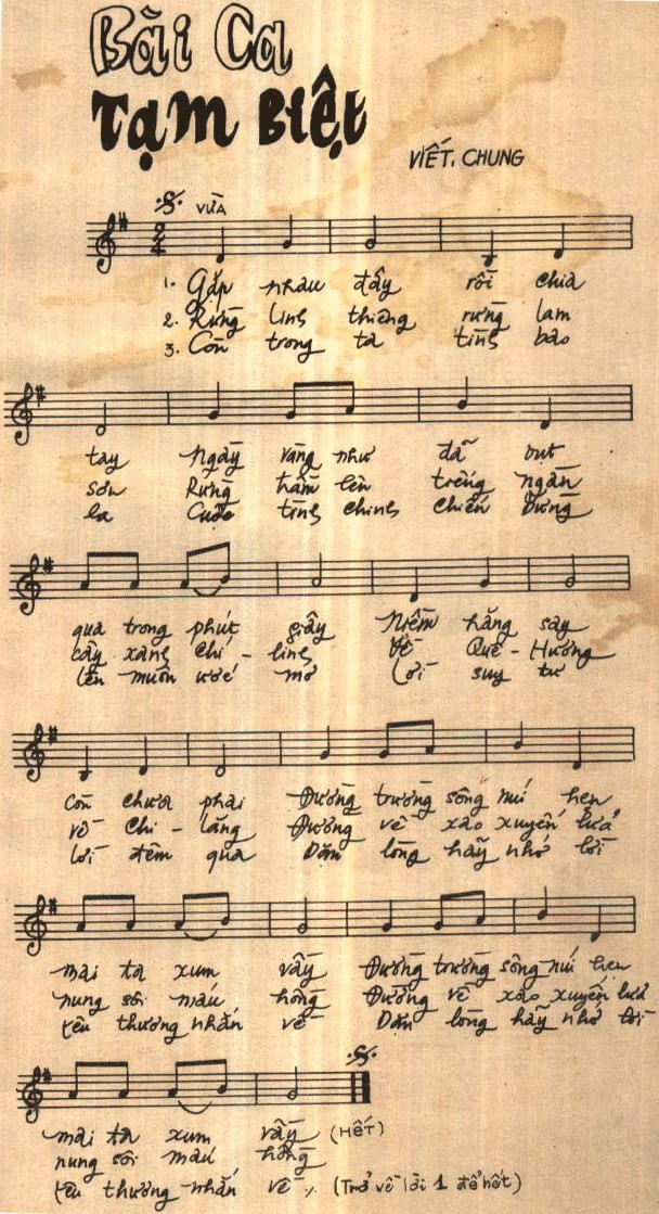 Gặp nhau đây rồi chia tay Ngày dài như đã vụt qua trong phút giây, Trang 2