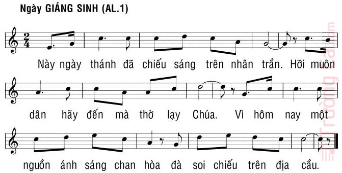 Page 2 of Sheet music PDF Thtm. Lễ Ngày Giáng Sinh - Bùi Ninh