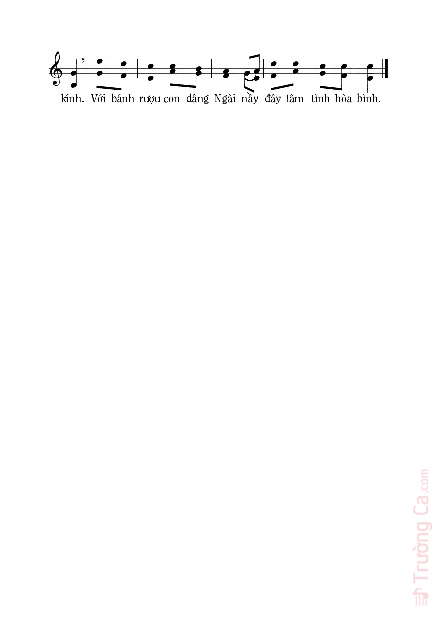 Page 2 of Sheet music PDF Tâm Tình Hòa Bình - Mi Trầm