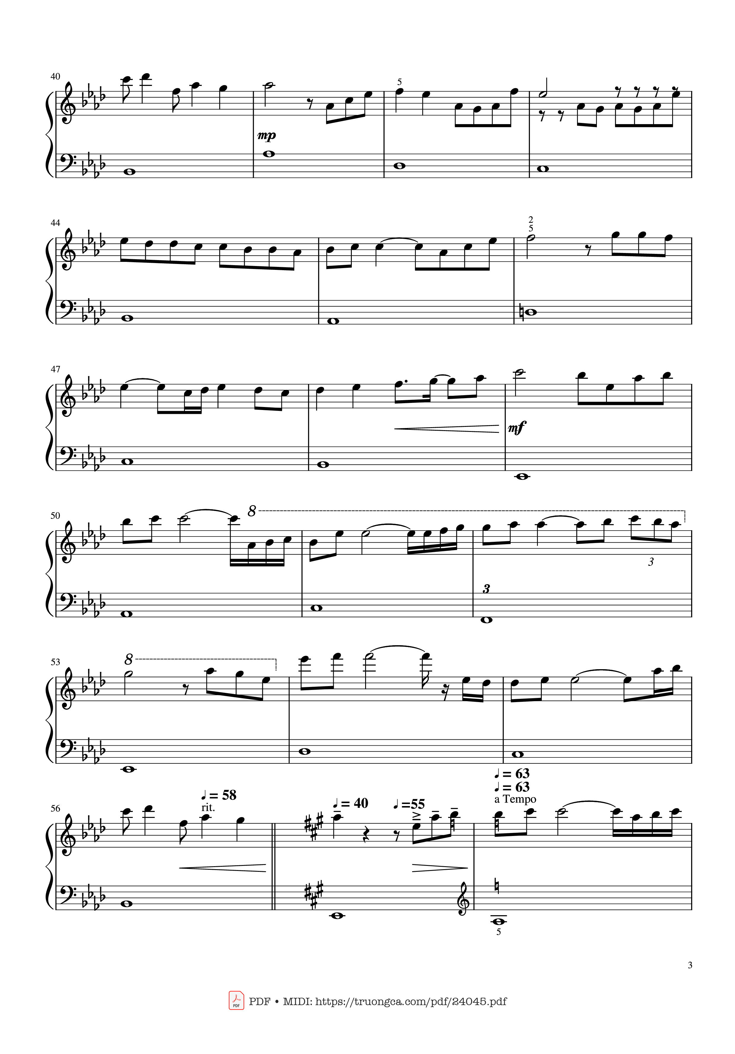 Page 3 of Sheet music PDF Kiss The Rain Piano Simple - Yiruma