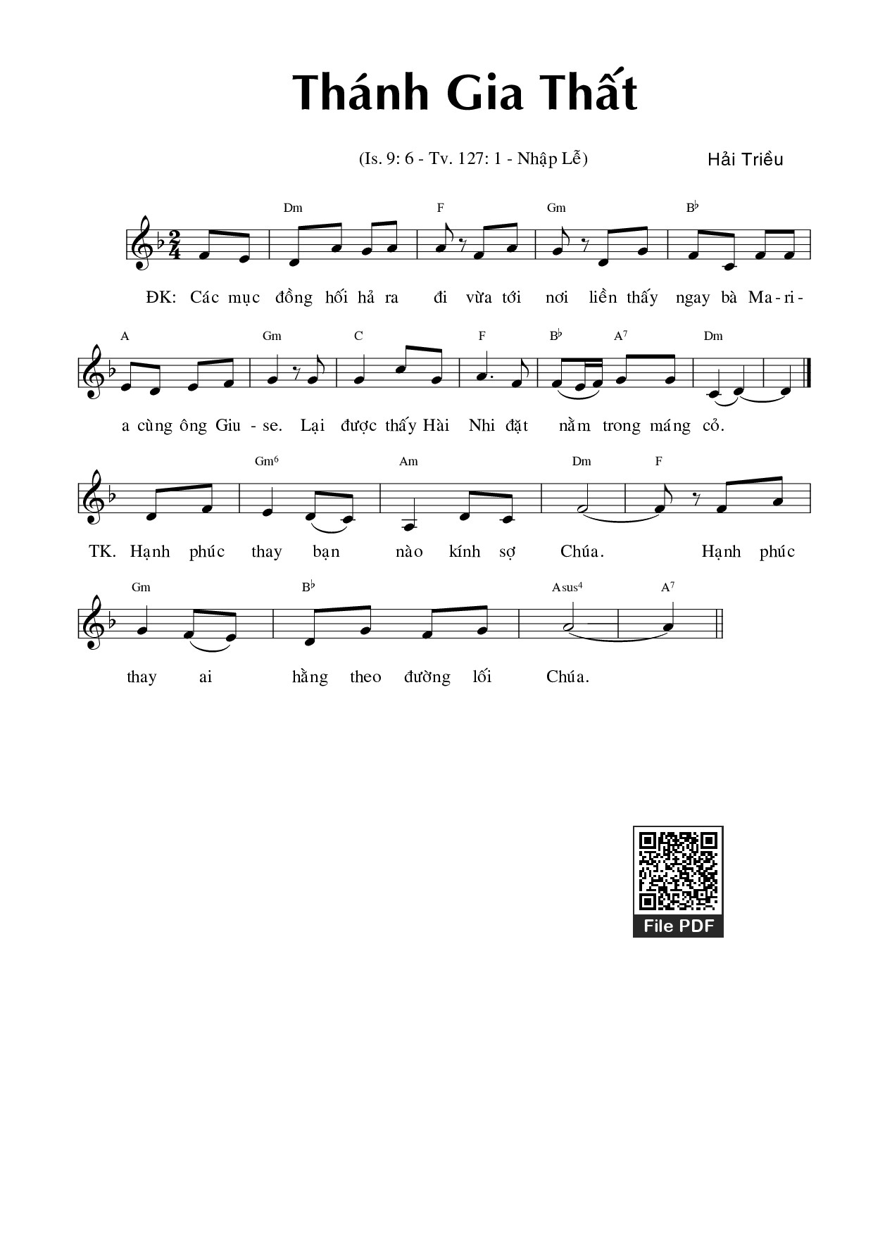 Thánh Gia Thất - Hải Triều