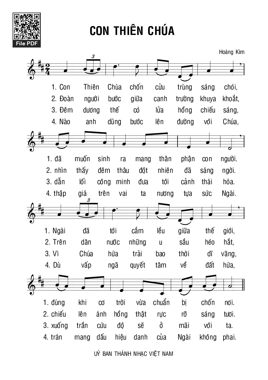 Con Thiên Chúa - Lm. Hoàng Kim