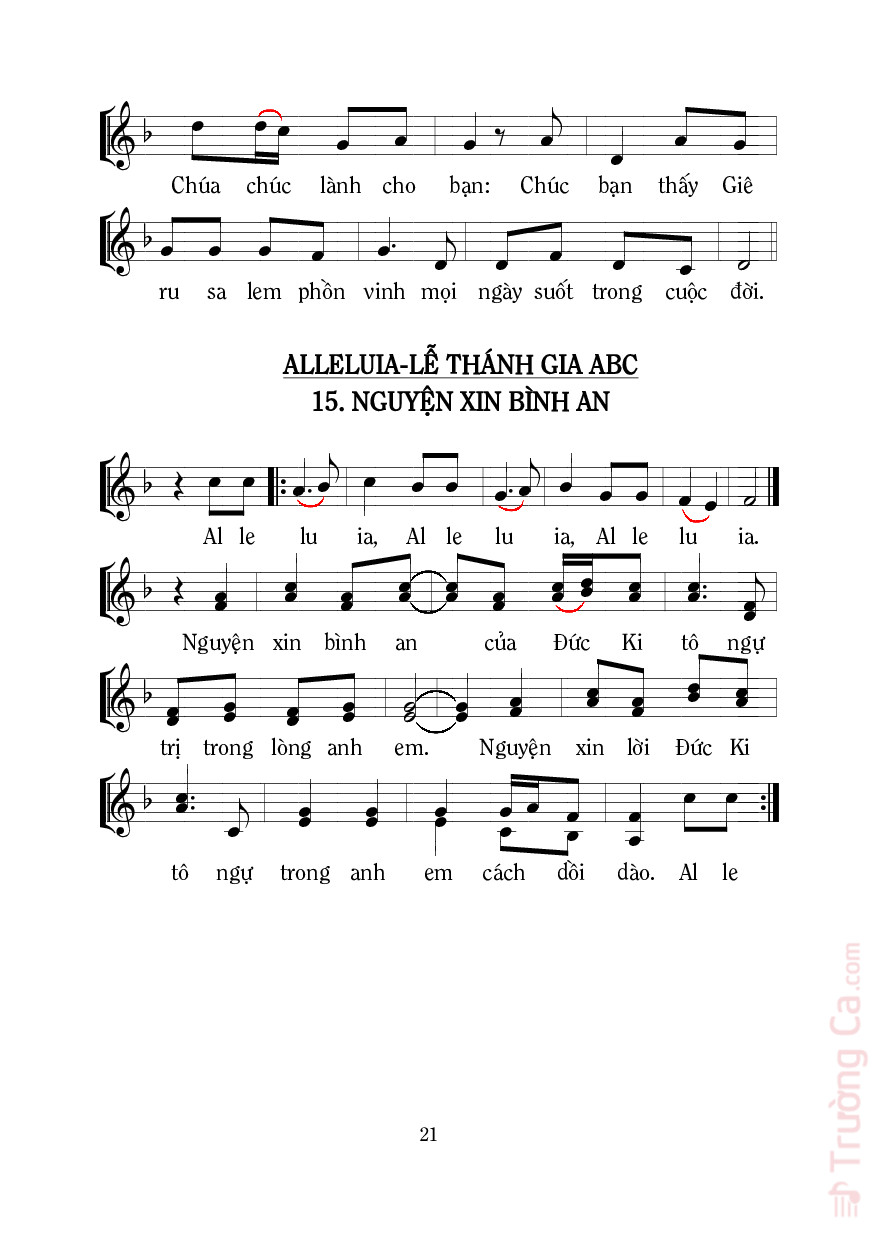 Page 2 of Sheet music PDF Thánh Vịnh 127, Phúc Cho Ai I - Mi Trầm