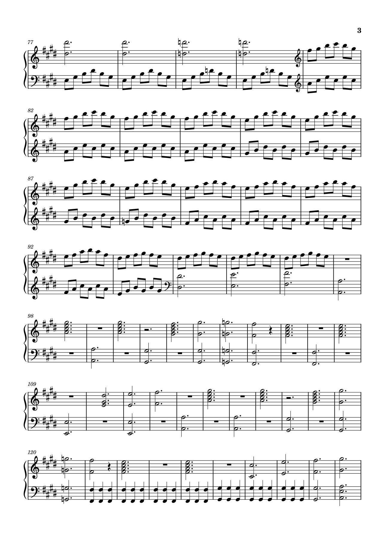 Page 3 of Sheet music PDF Golden Hour Sheet Piano - Inkkarutat