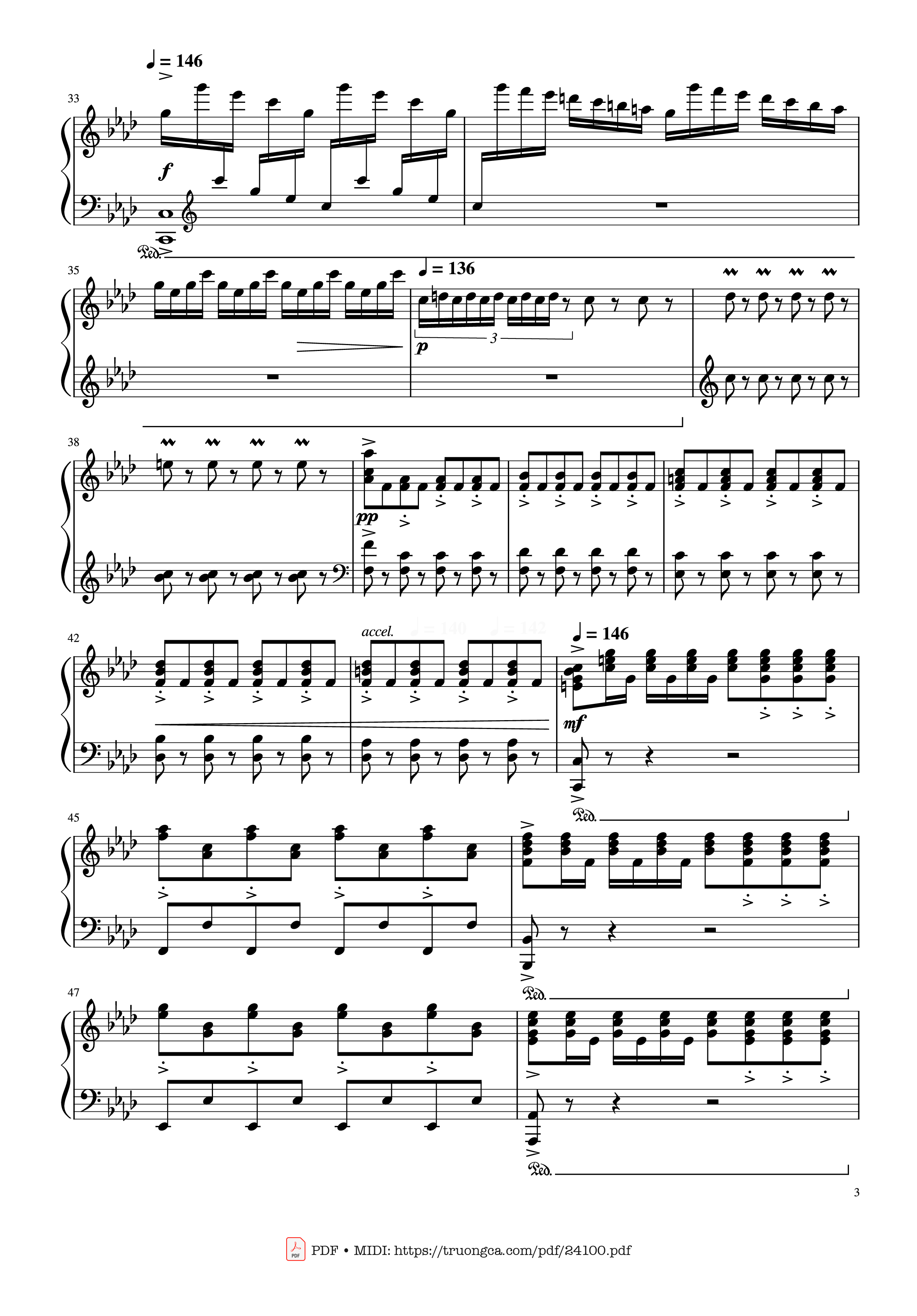 Page 3 of Sheet music PDF Winter - Vivaldi (Rousseau Version Original) Sheet Piano - Antonio Vivaldi