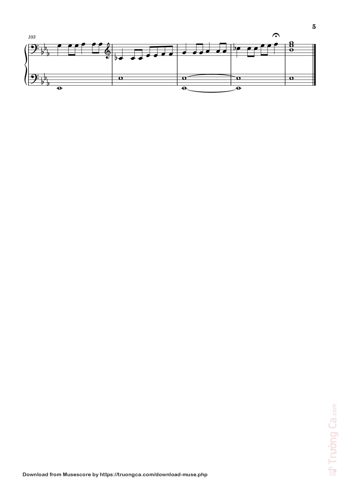 Page 5 of Sheet music PDF 晚风告白 星野 Sheet Piano - 演唱：星野