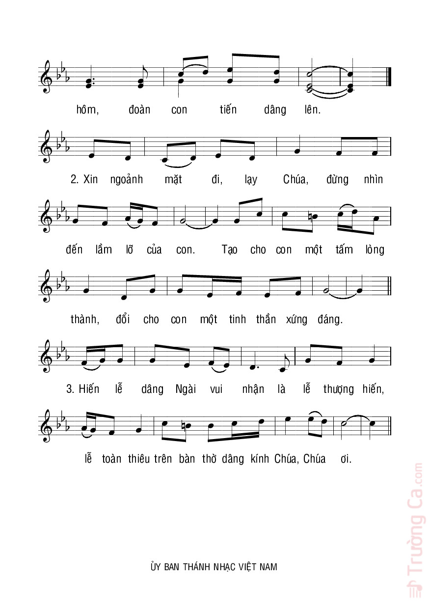 Page 2 of Sheet music PDF Lễ Vật Sám Hối - Văn Chi