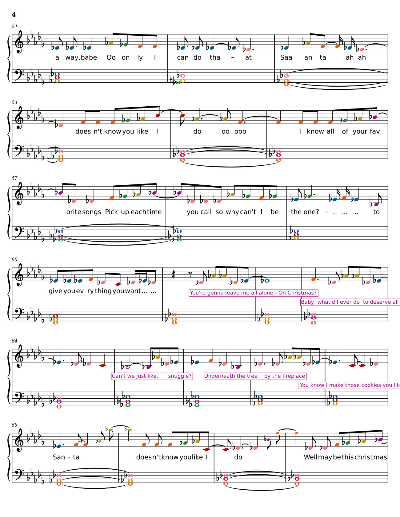 Page 4 of Sheet music PDF Santa Doesn