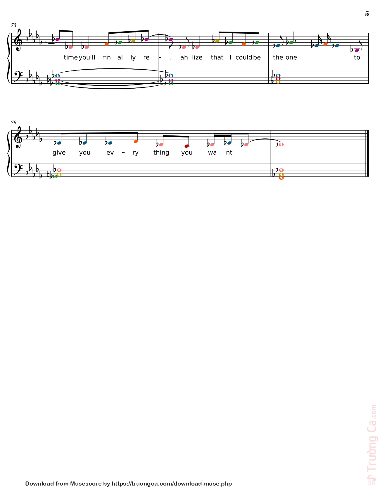 Page 5 of Sheet music PDF Santa Doesn