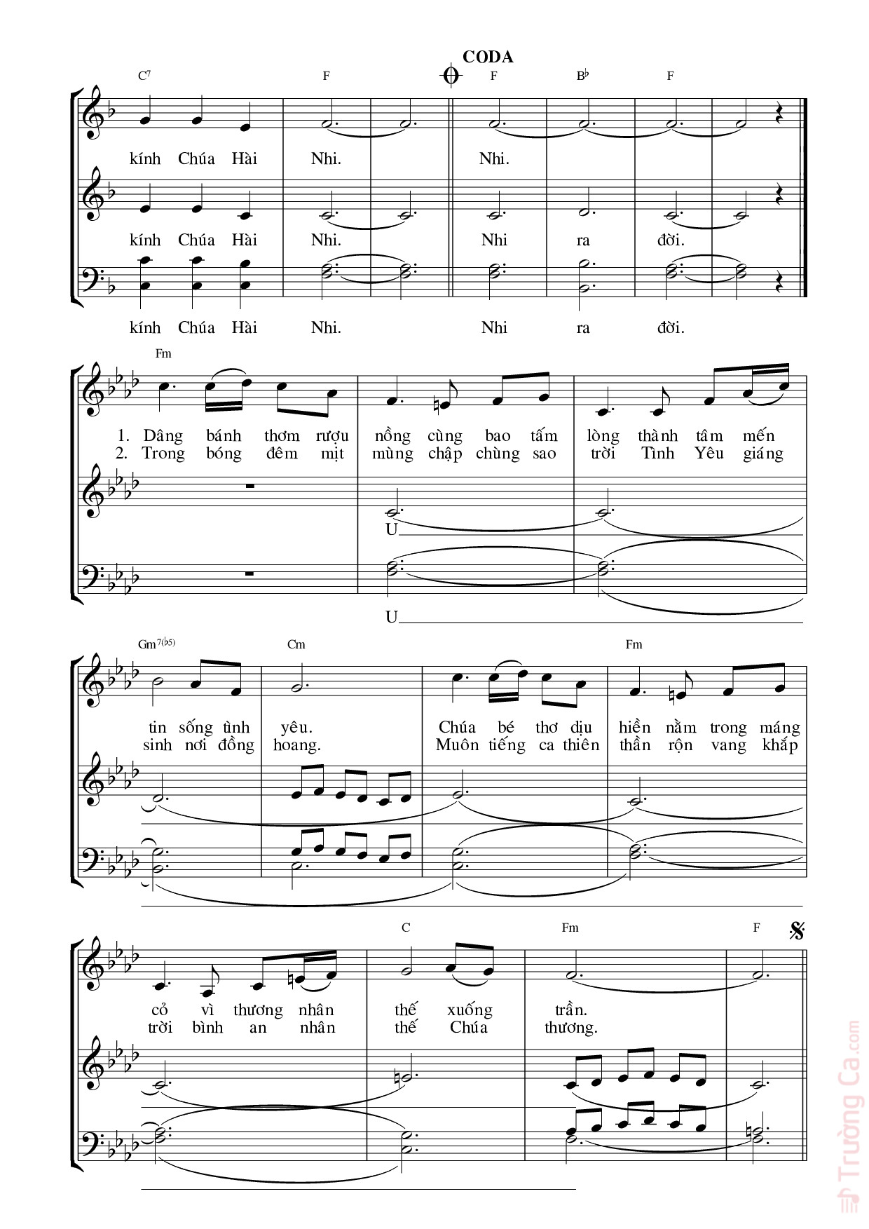 Page 2 of Sheet music PDF Dâng Về Belem - Ngọc Linh
