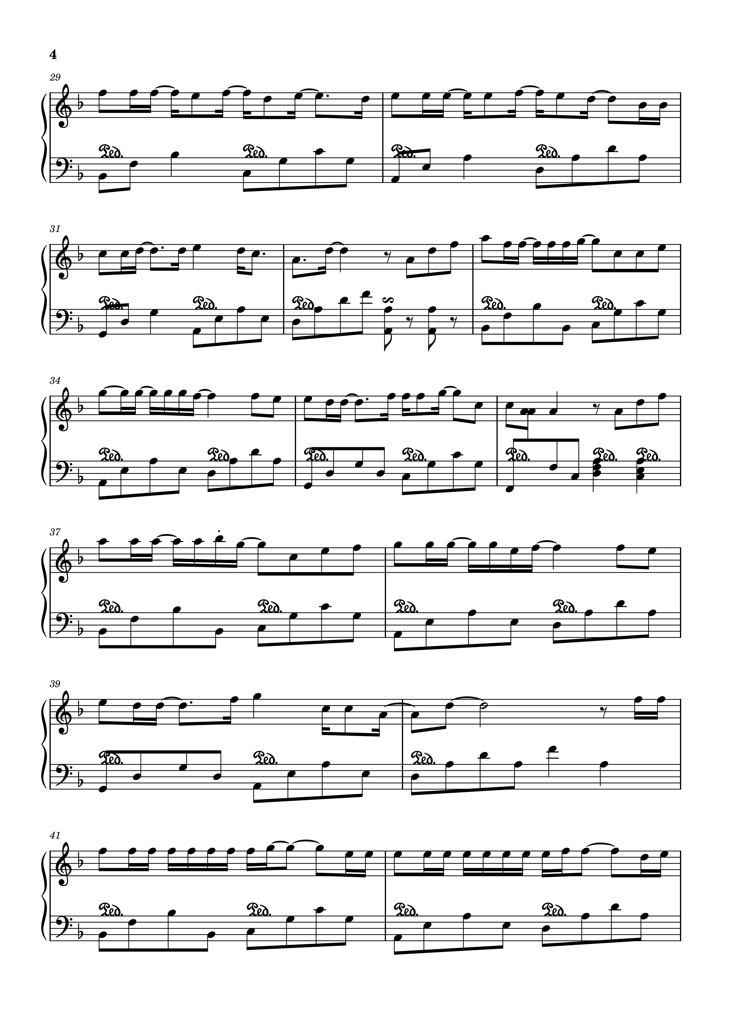Page 4 of Sheet music PDF Cause I Love You Sheet Piano - Nghiep
