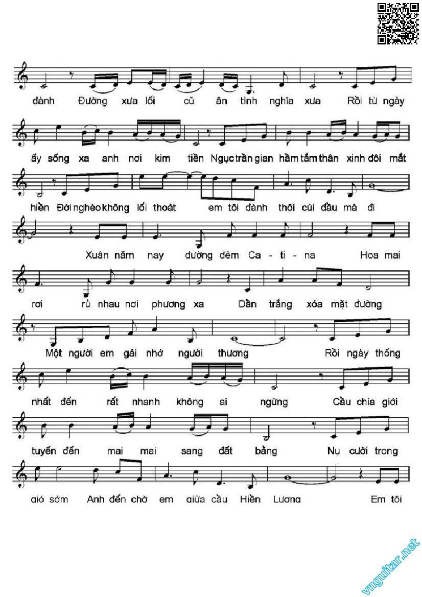 Page 3 of Sheet music PDF Gửi người em gái miền Nam - Đoàn Chuẩn