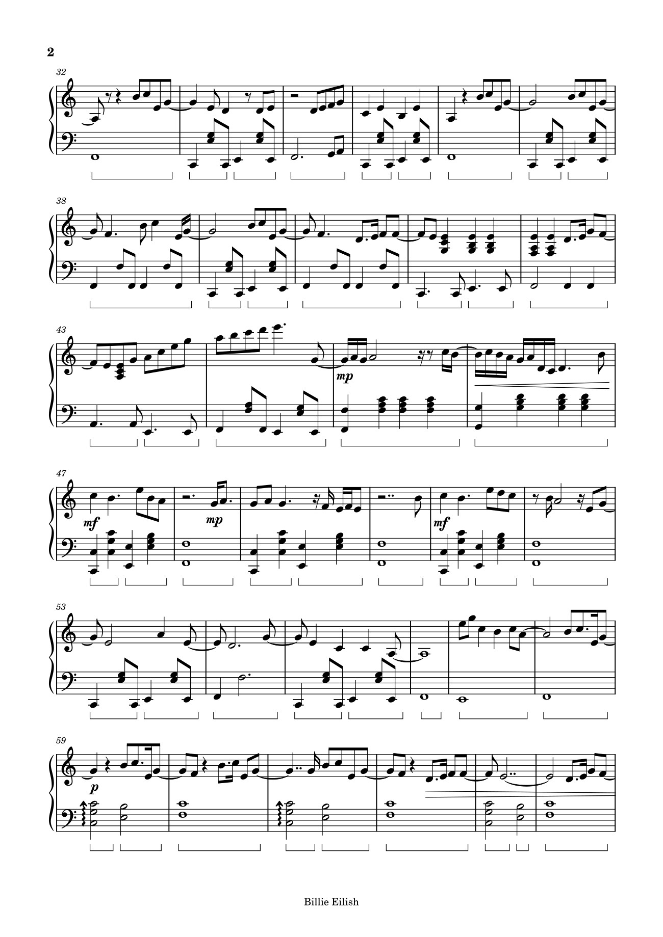 Page 2 of Sheet music PDF What Was I Made For? Sheet Piano - Mattealee0011