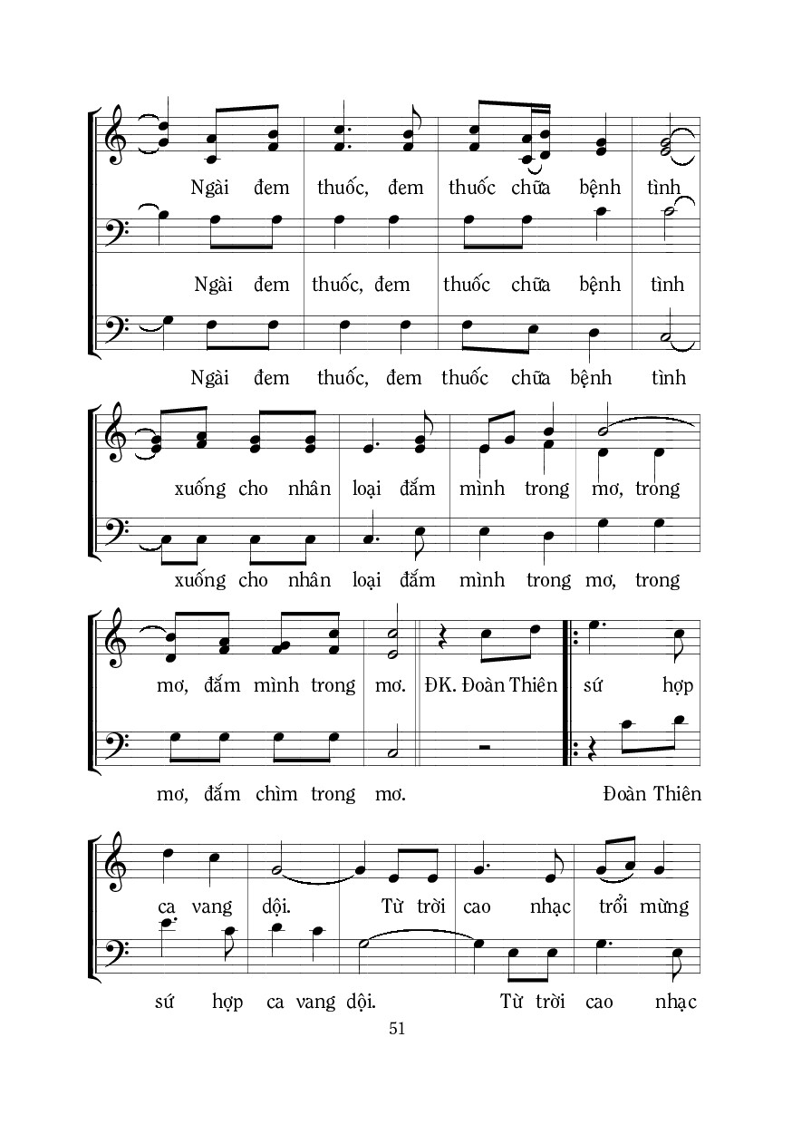 Page 2 of Sheet music PDF Muôn Lạy Đức Kitô - Mi Trầm