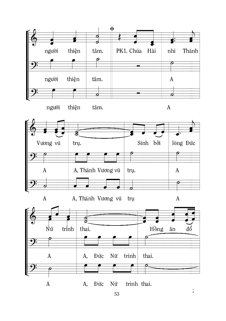 Page 4 of Sheet music PDF Muôn Lạy Đức Kitô - Mi Trầm