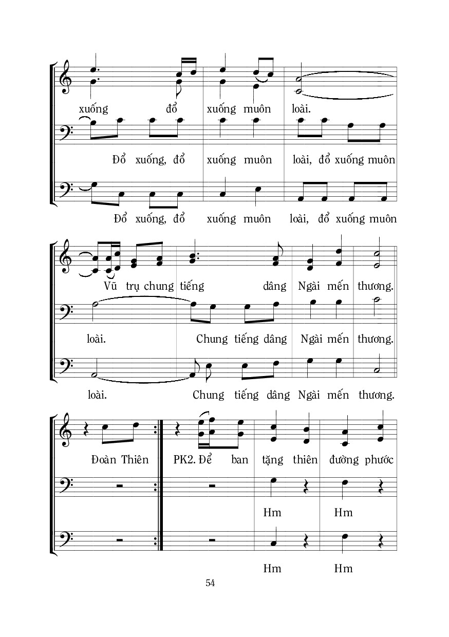 Page 5 of Sheet music PDF Muôn Lạy Đức Kitô - Mi Trầm