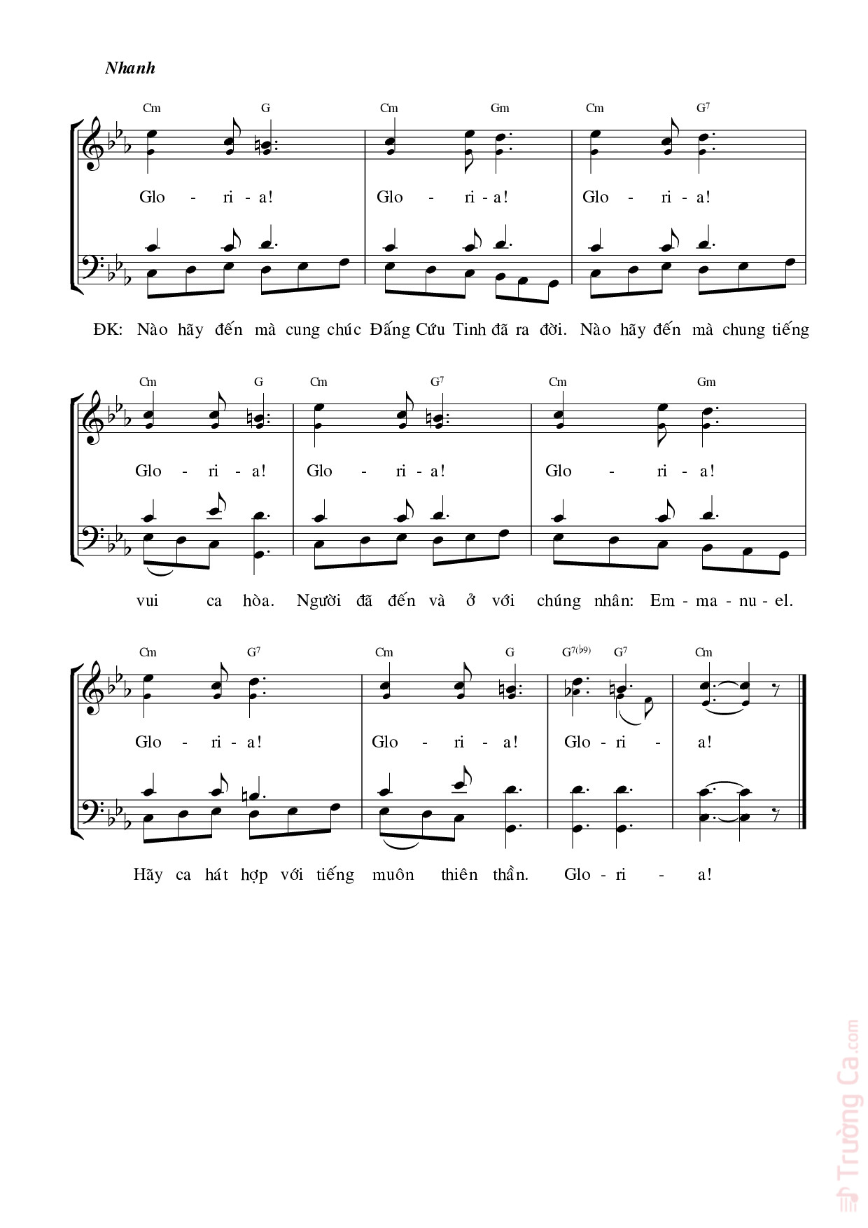 Page 2 of Sheet music PDF Tấu Muôn Cung Nhạc - Tiến Dũng
