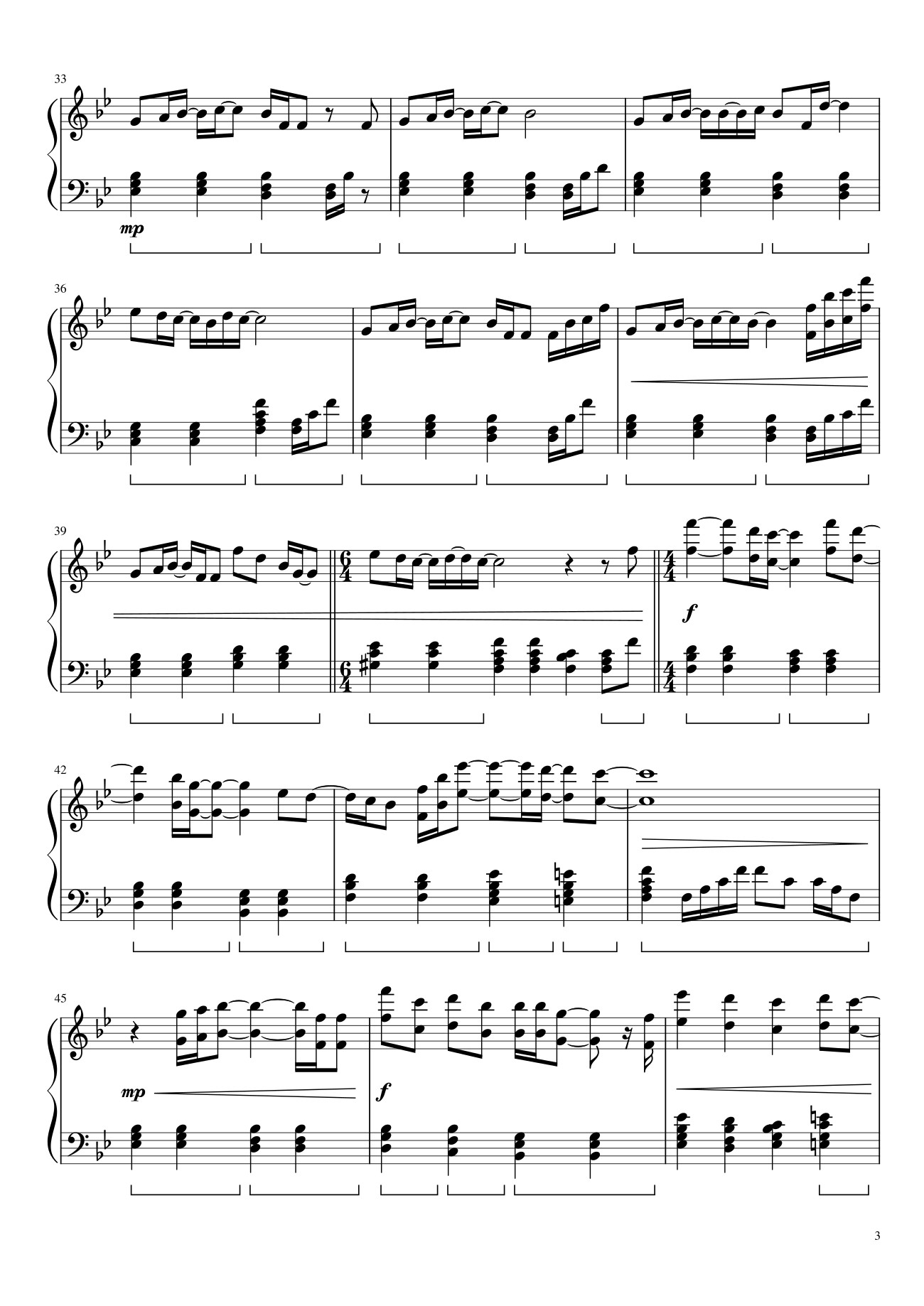 Page 3 of Sheet music PDF Can You Feel the Love Tonight Sheet Piano -  Elton John