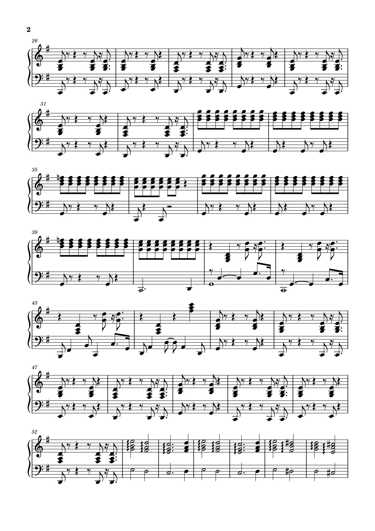 Page 2 of Sheet music PDF Santa tell me piano - Do wm
