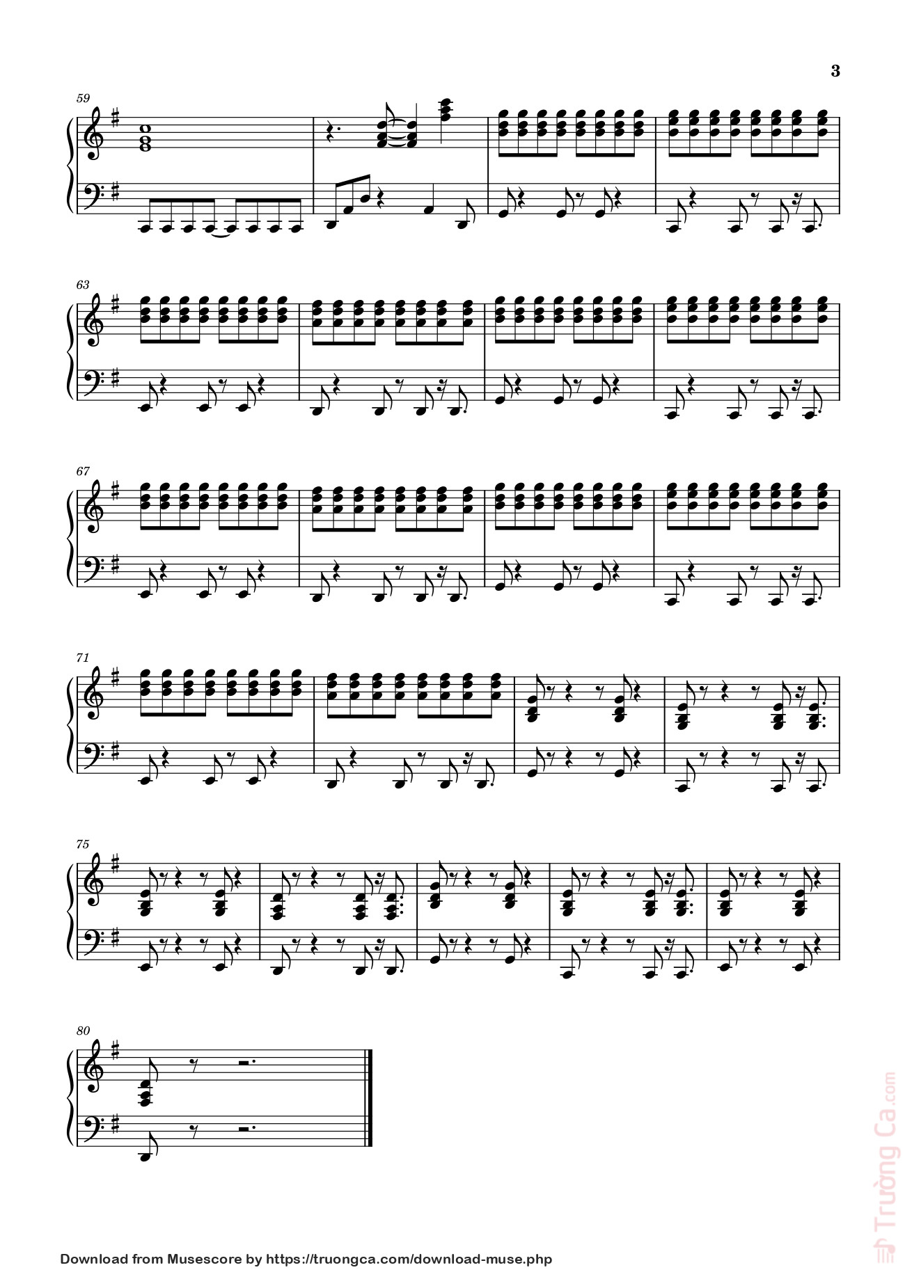 Page 3 of Sheet music PDF Santa tell me piano - Do wm