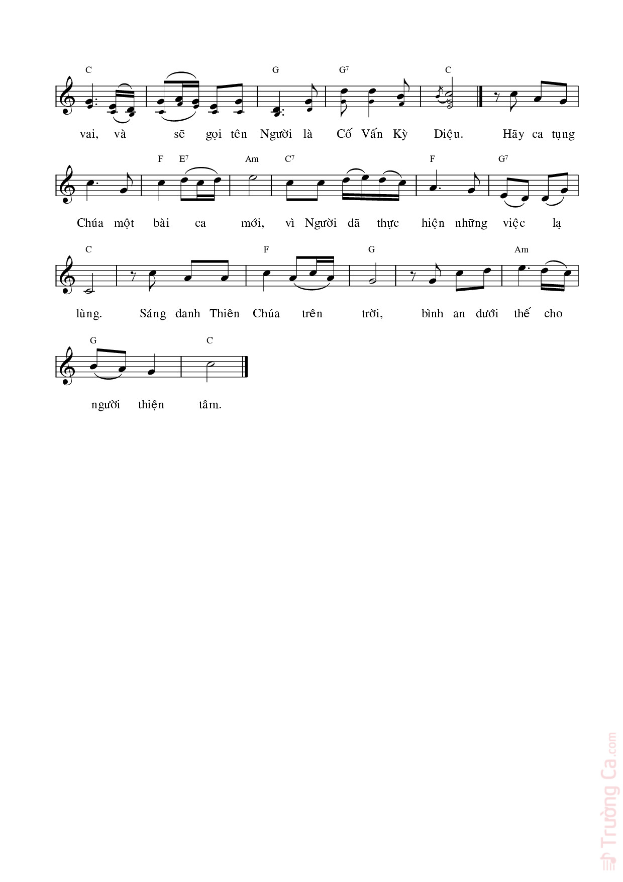 Page 2 of Sheet music PDF Ca Nhập Lễ Giáng Sinh - Hải Nguyễn