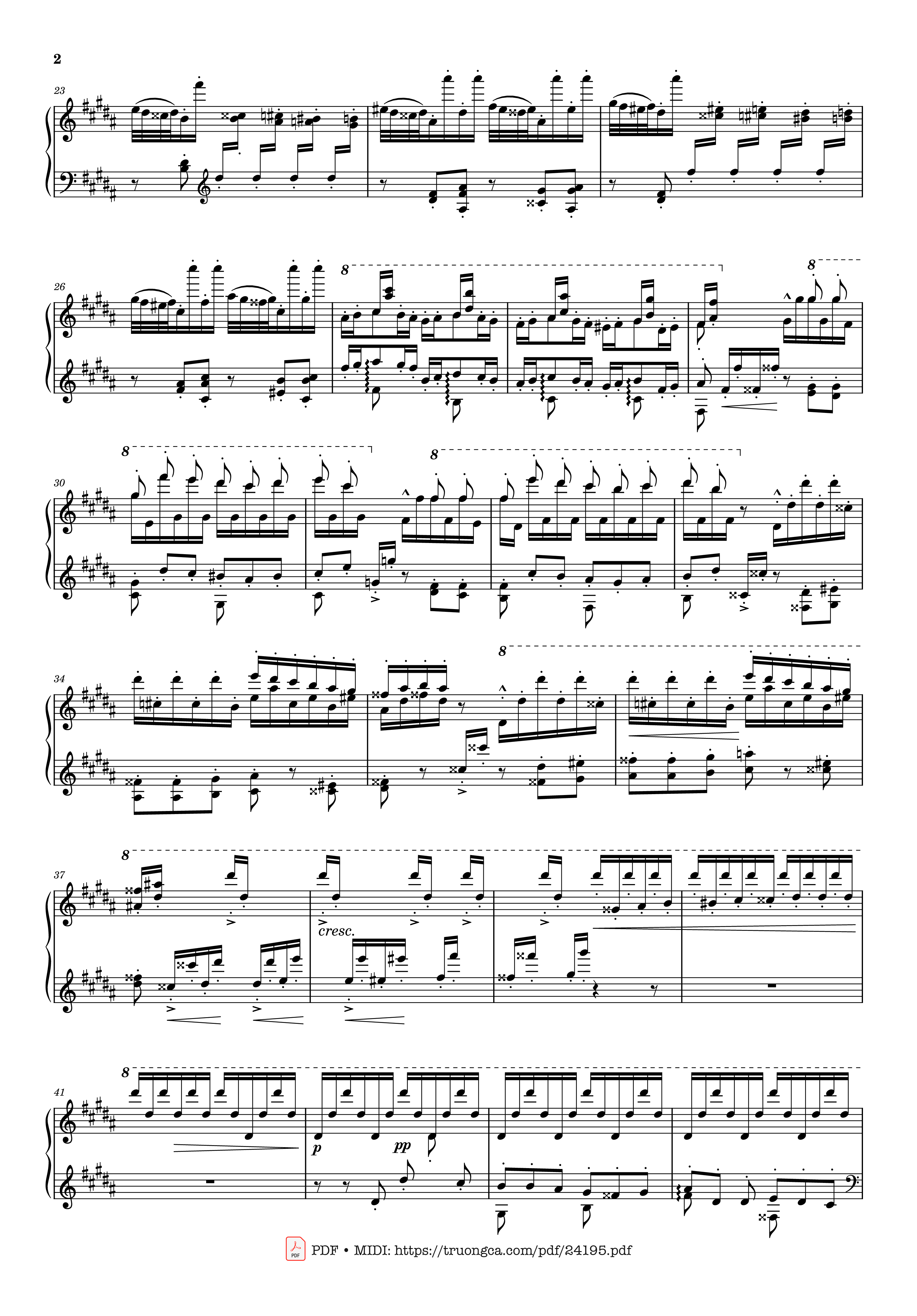 Page 2 of Sheet music PDF Étude S. 141/3 in G♯ Minor La Campanella Sheet Piano - Franz Liszt