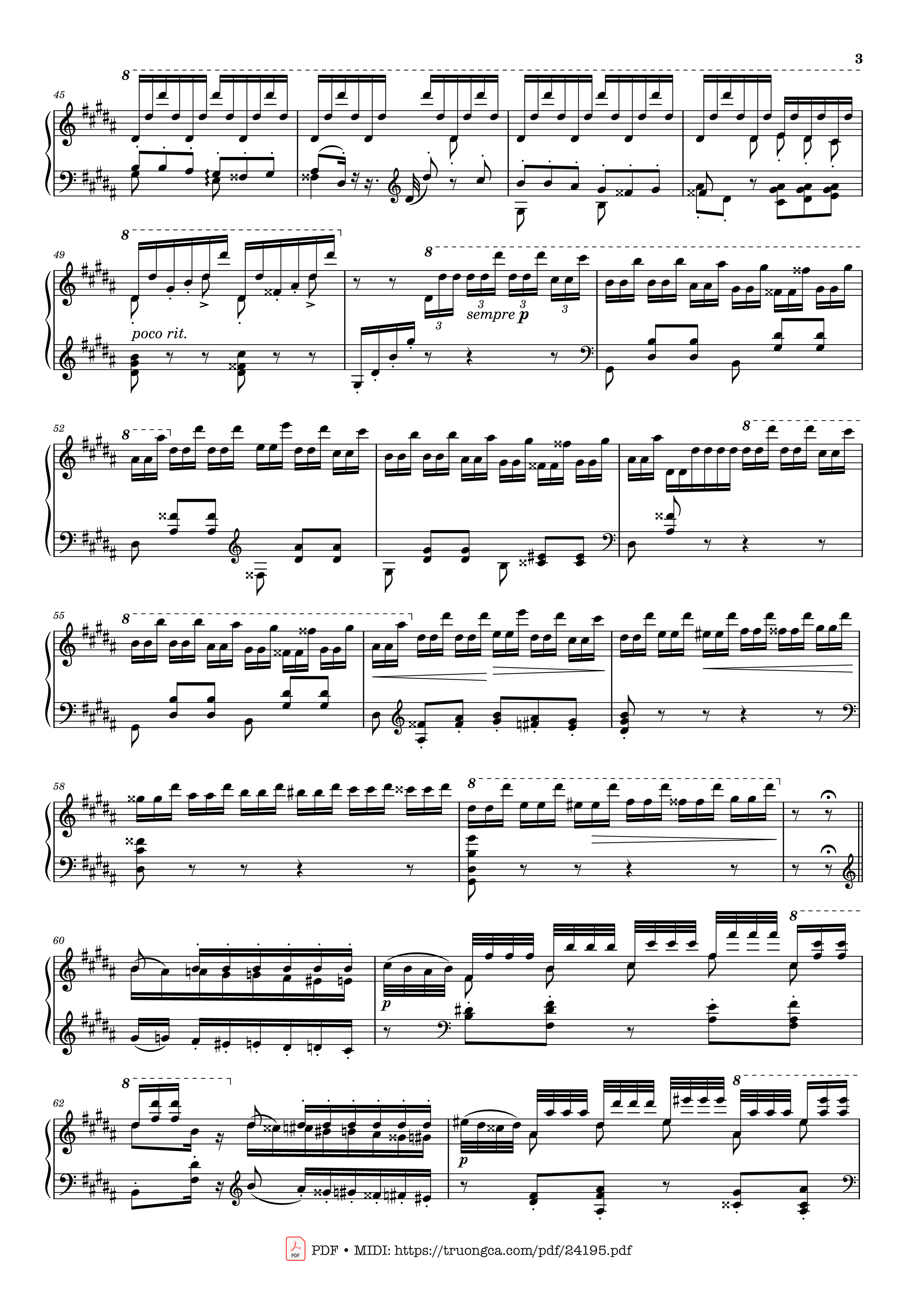 Page 3 of Sheet music PDF Étude S. 141/3 in G♯ Minor La Campanella Sheet Piano - Franz Liszt