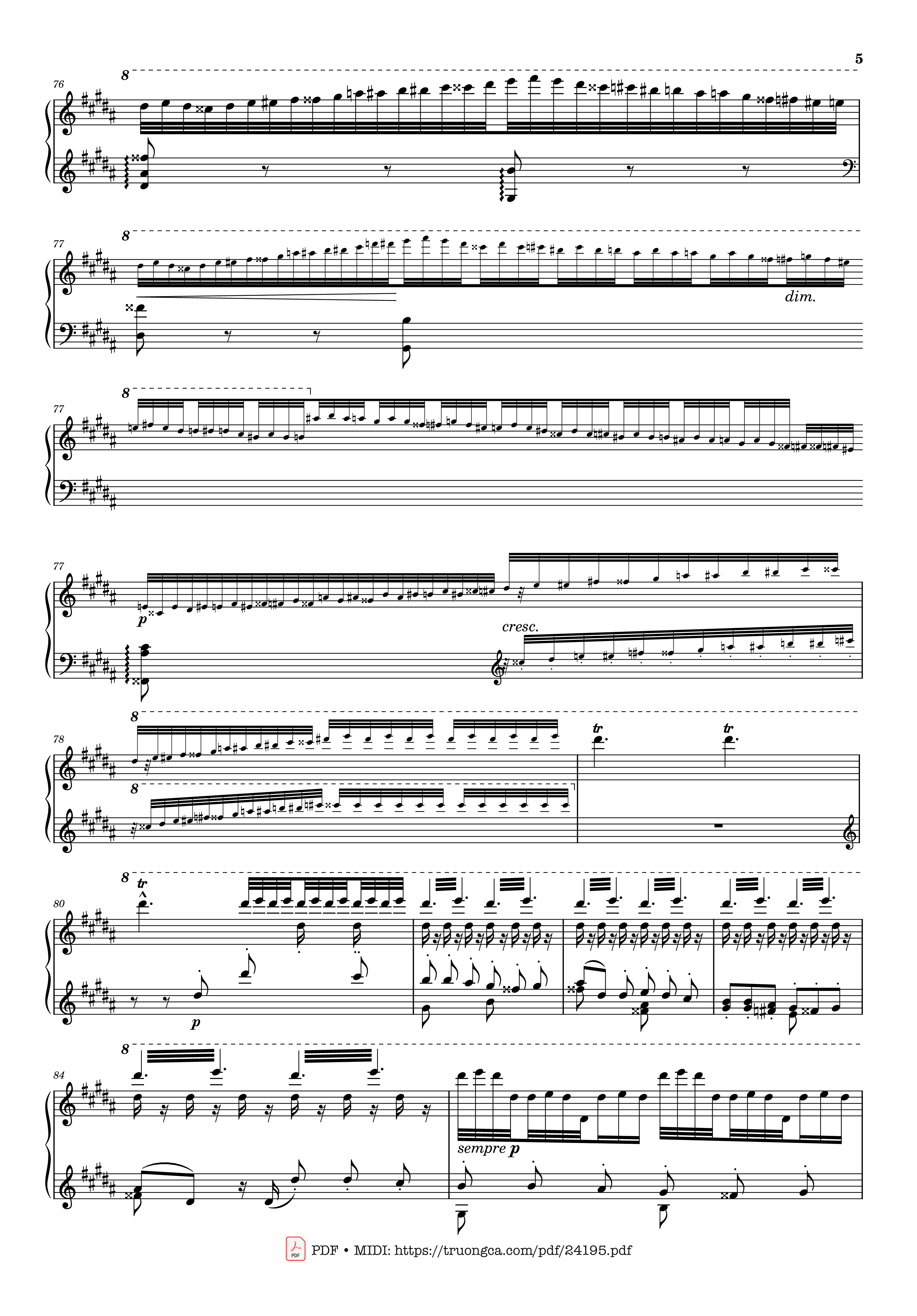 Page 5 of Sheet music PDF Étude S. 141/3 in G♯ Minor La Campanella Sheet Piano - Franz Liszt