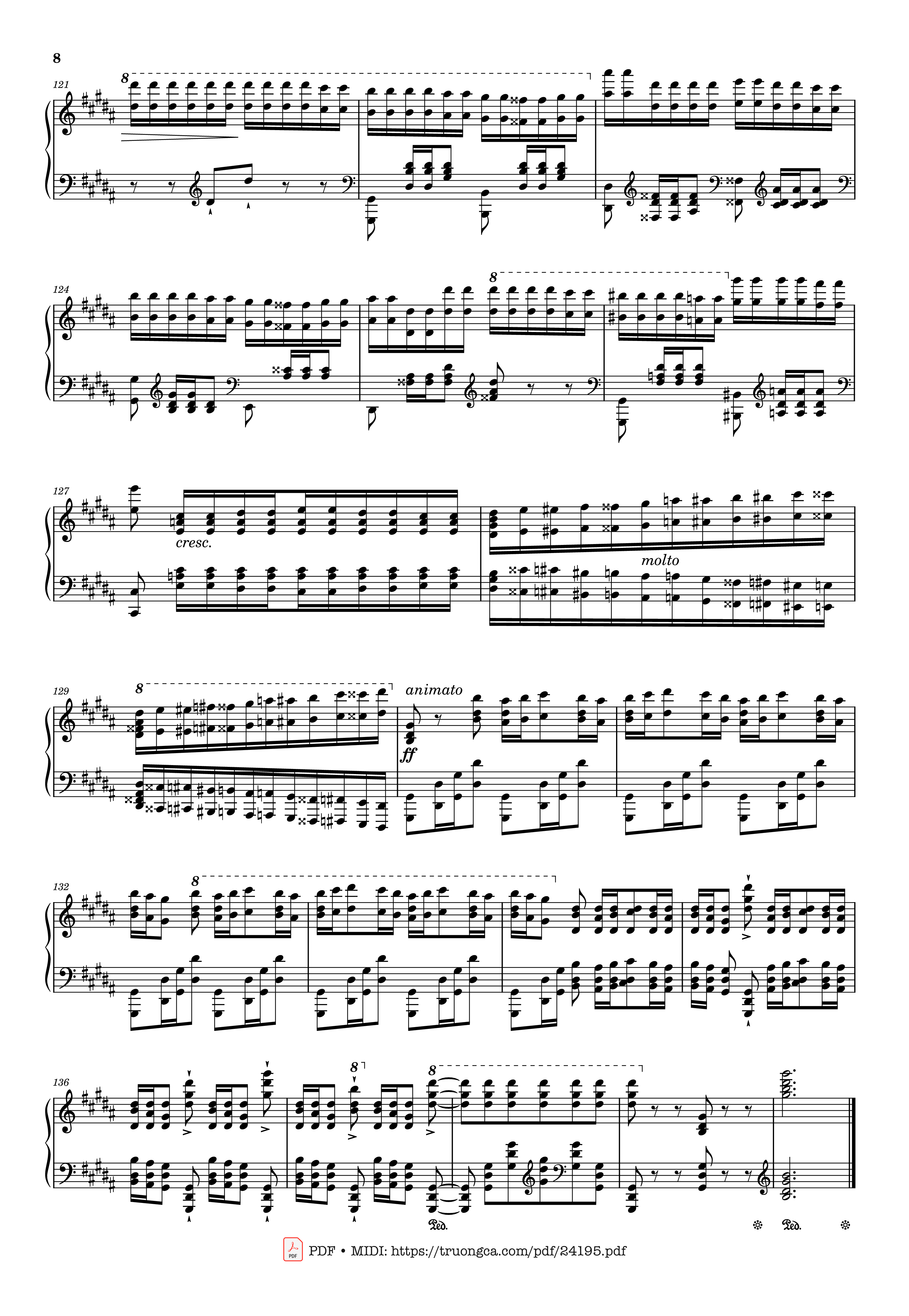 Page 8 of Sheet music PDF Étude S. 141/3 in G♯ Minor La Campanella Sheet Piano - Franz Liszt