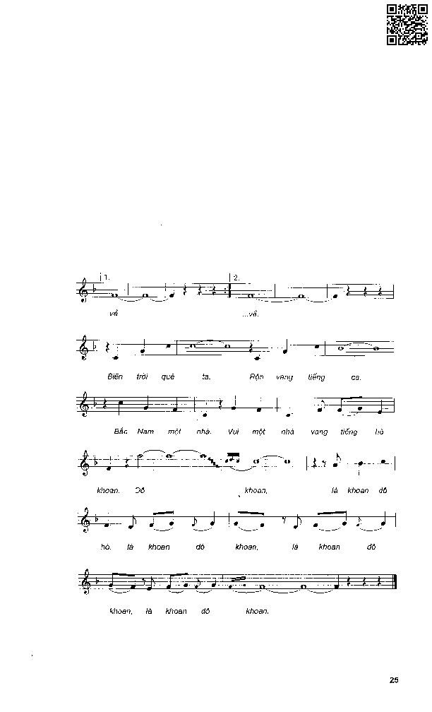 Page 5 of Sheet music PDF Bài ca thống nhất - Võ Văn Di