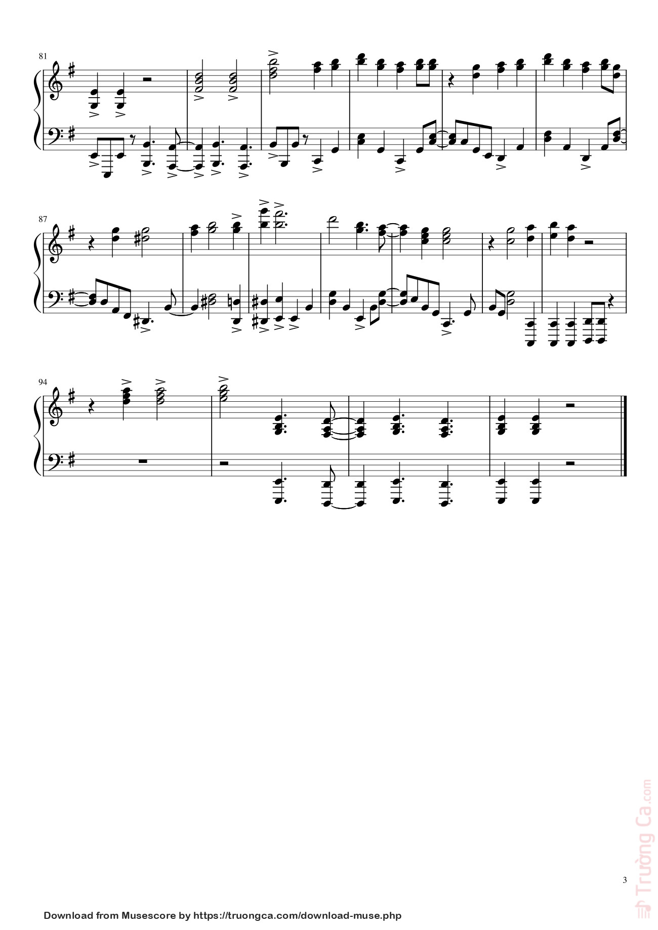 Page 3 of Sheet music PDF Gurenge - LiSA (Kimetsu no Yaiba/Demon Slayer Opening) Sheet Piano - Asiatomax