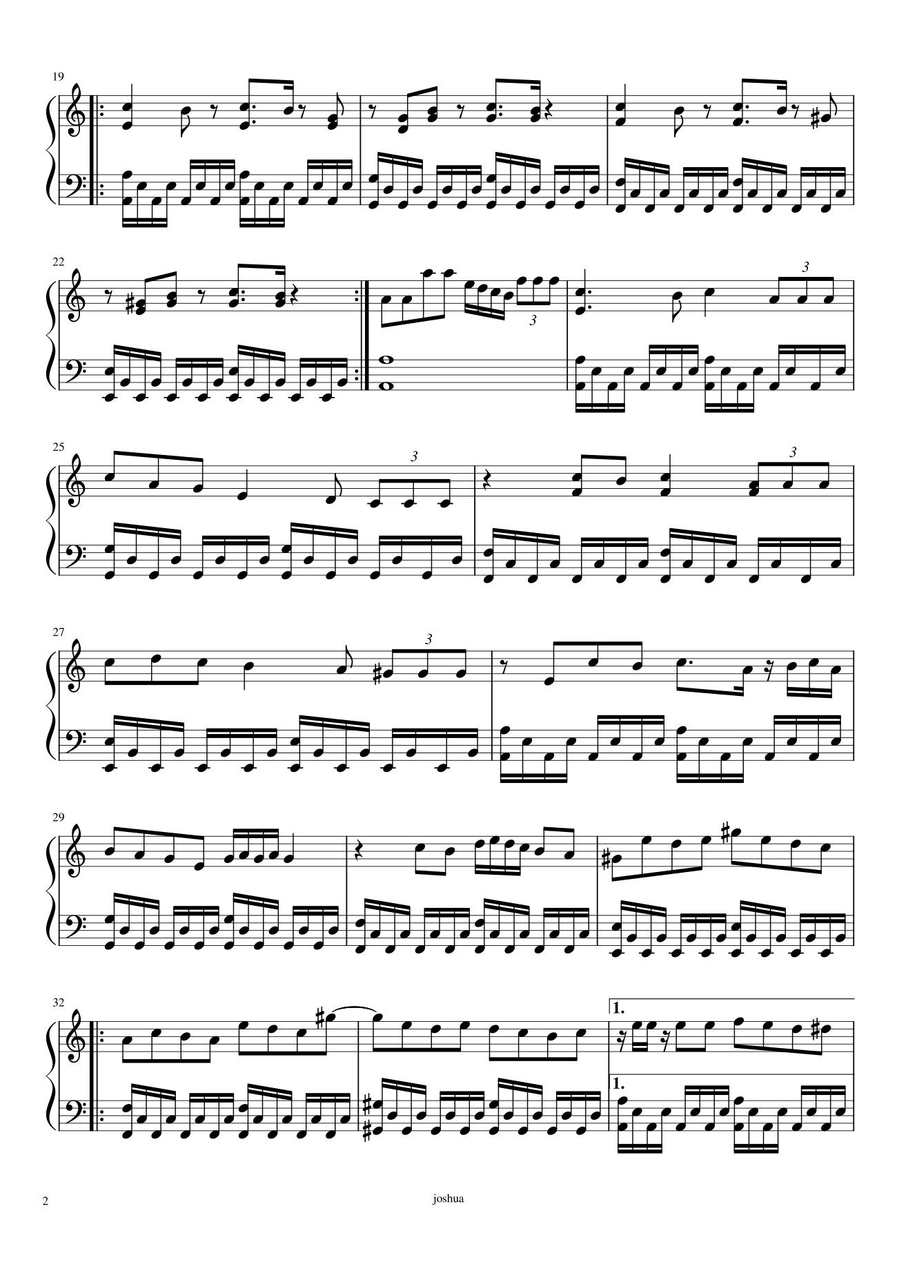 Page 2 of Sheet music PDF undertale lastbreath phase 3 Sheet Piano - Gmjlovely