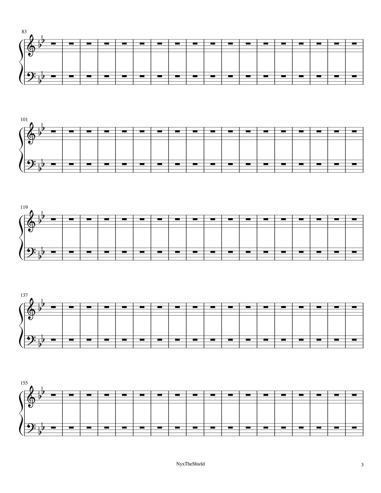 Page 3 of Sheet music PDF Overwrite Sheet Piano - @Sheetmusic