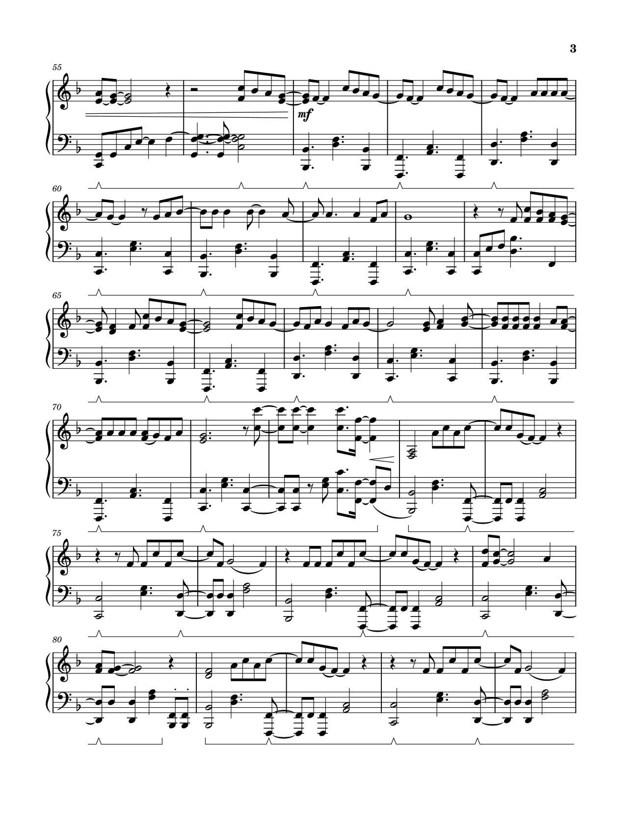 Page 3 of Sheet music PDF Never – Tasha Layton (Solo Piano Arrangement) - Written by Tasha Layton