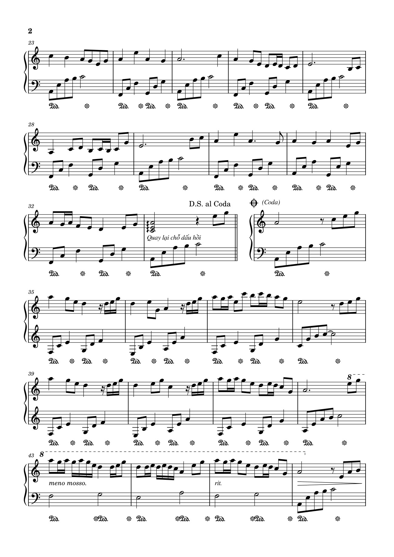 Page 2 of Sheet music PDF WINDY HILL Sheet Piano - Minhthomas
