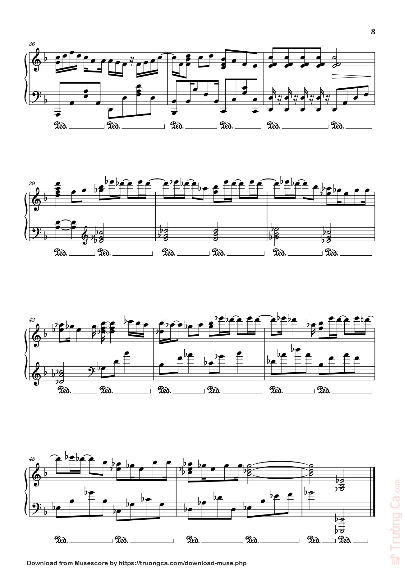 Page 3 of Sheet music PDF Gió Nổi Lên Rồi Sheet Piano - Dangbinh4869