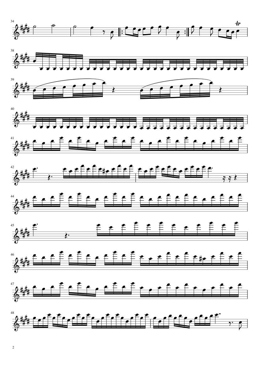 Page 2 of Sheet music PDF Spring-Four season Sheet Violin - Safarve