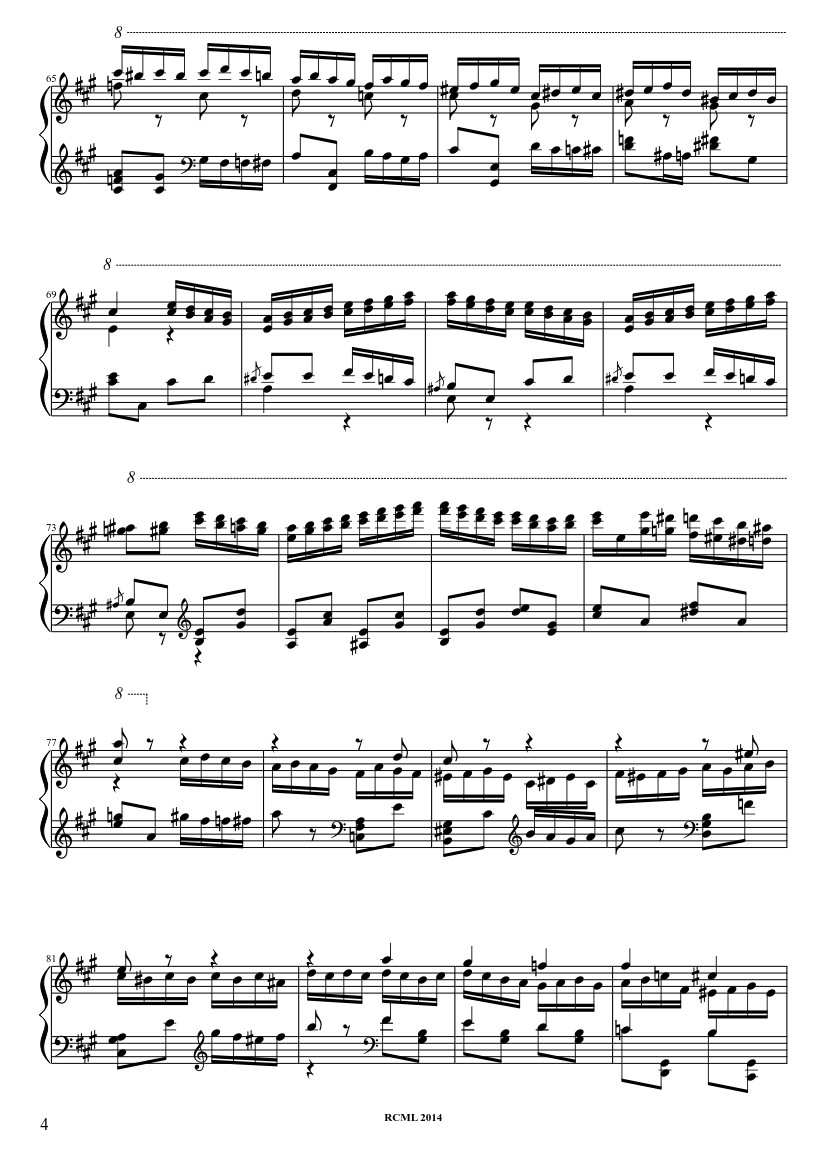 Page 4 of Sheet music PDF Turkish March Sheet Piano - Ravllave