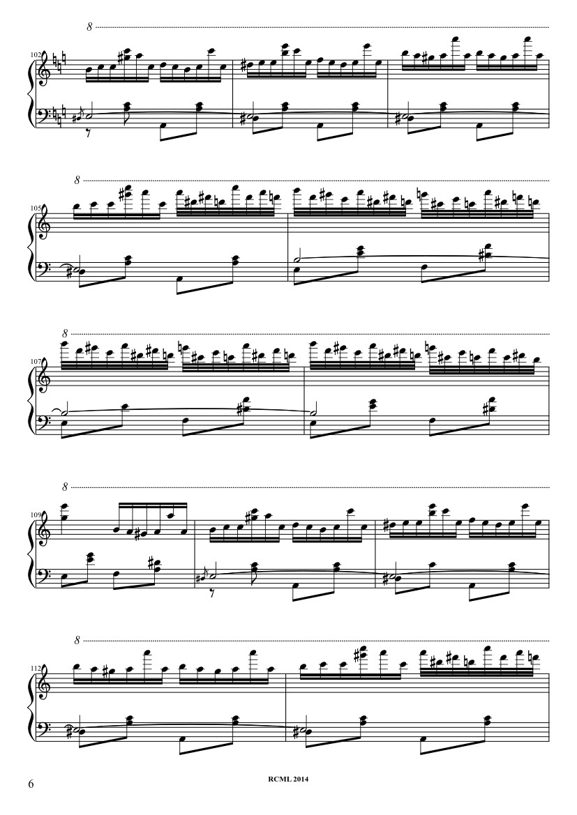 Page 6 of Sheet music PDF Turkish March Sheet Piano - Ravllave