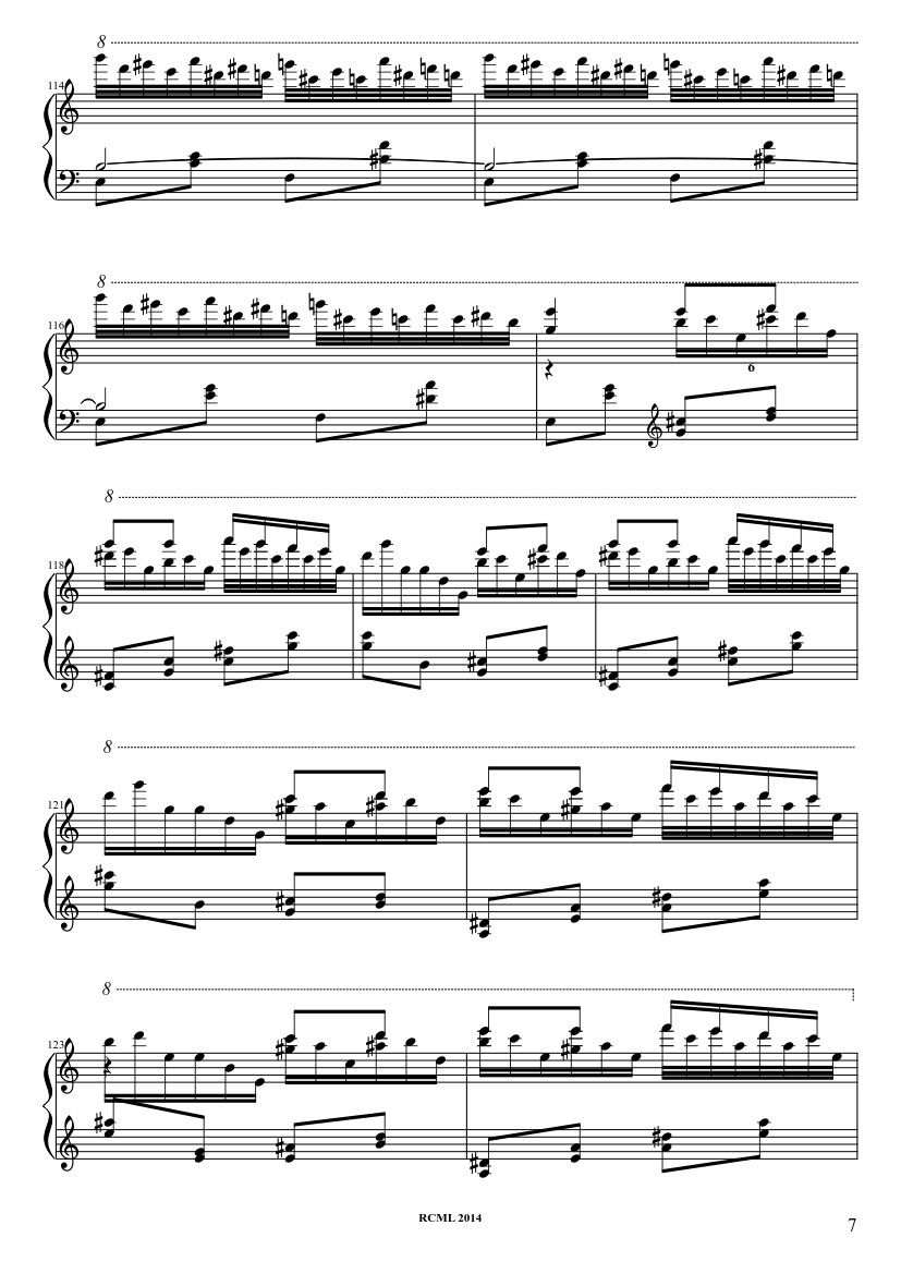 Page 7 of Sheet music PDF Turkish March Sheet Piano - Ravllave