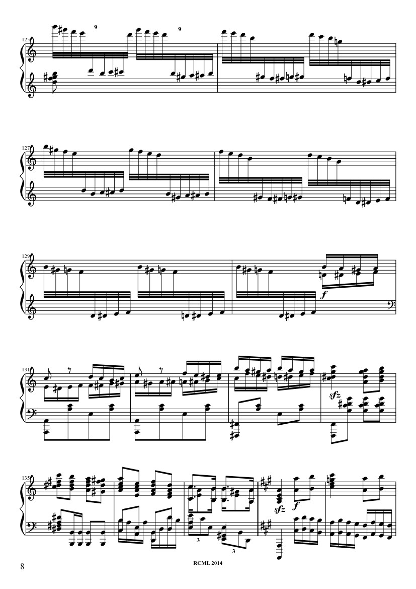 Page 8 of Sheet music PDF Turkish March Sheet Piano - Ravllave