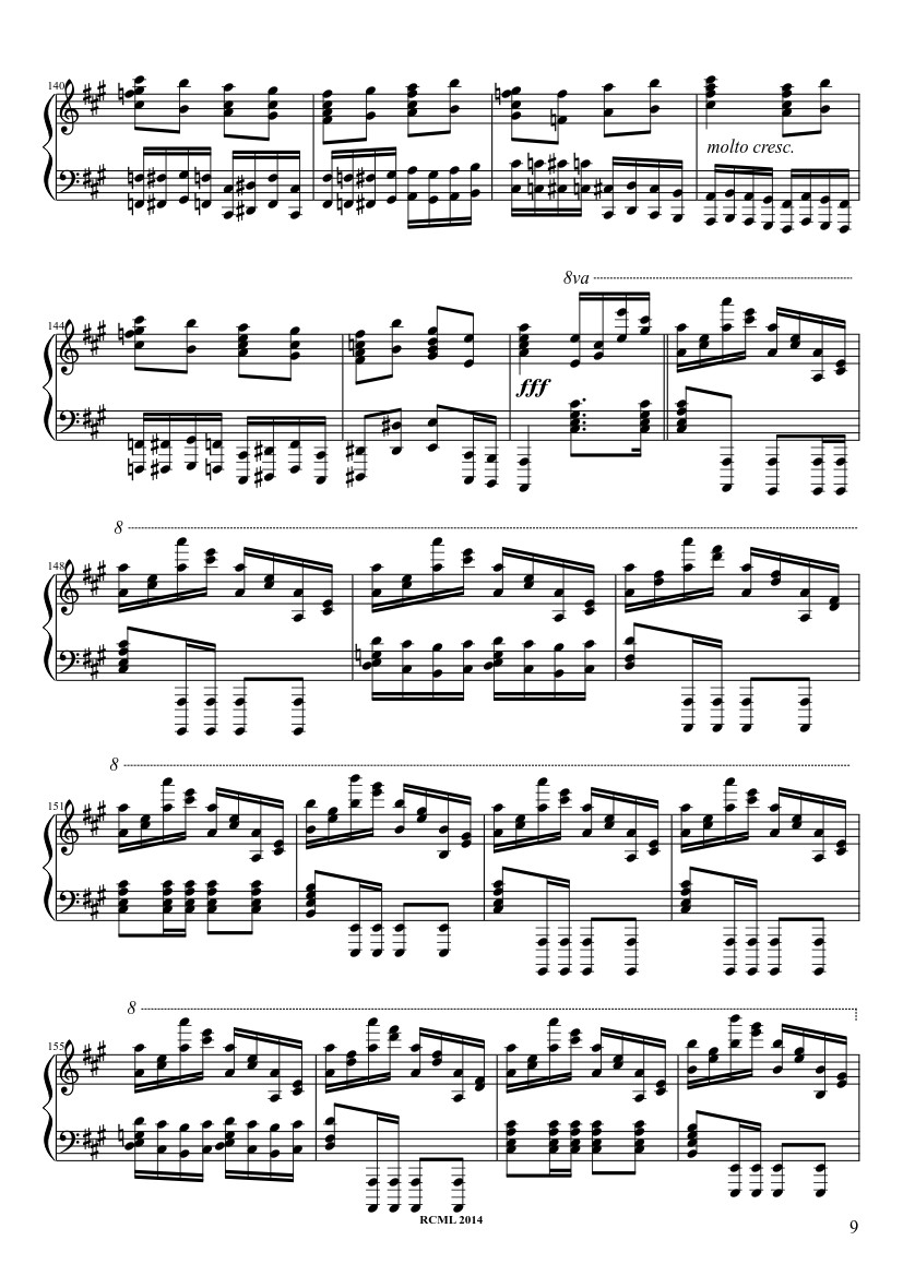 Page 9 of Sheet music PDF Turkish March Sheet Piano - Ravllave